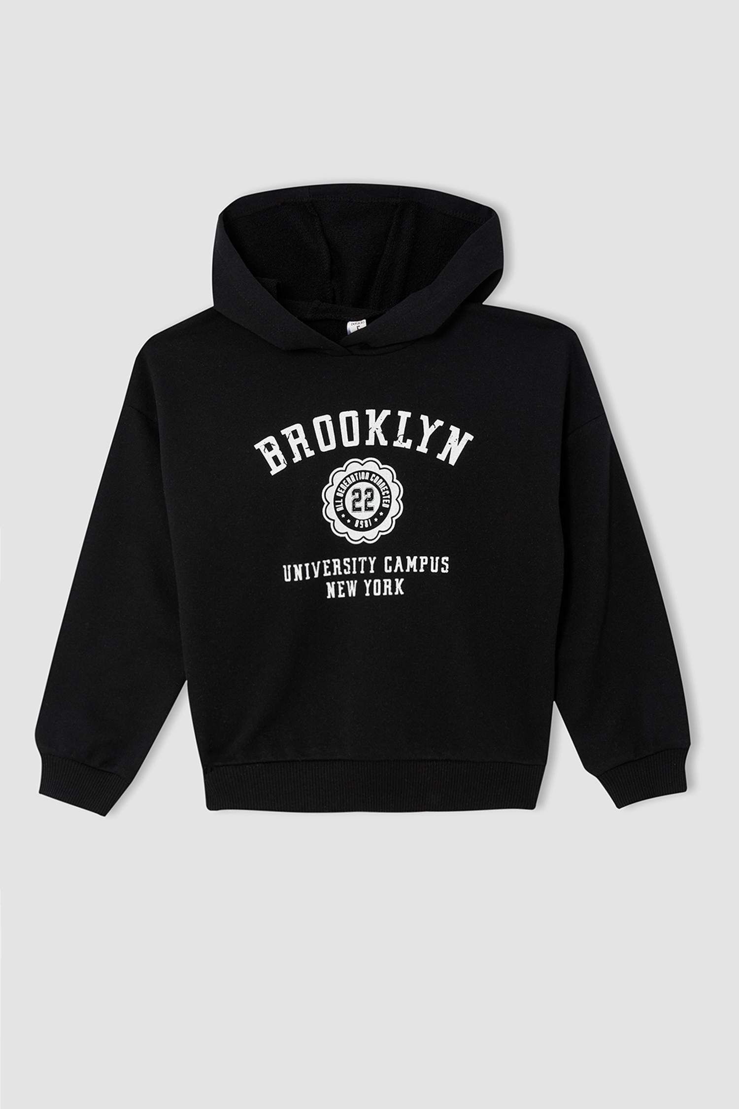 Kız Çocuk Regular Fit Kapüşonlu Baskılı 2'li Takım