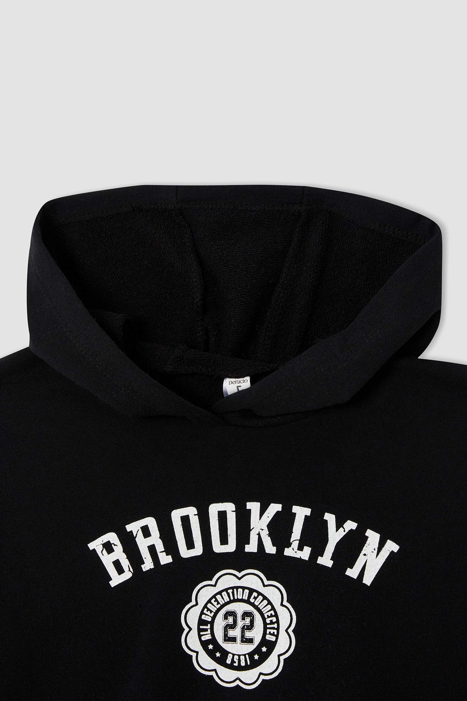 Kız Çocuk Regular Fit Kapüşonlu Baskılı 2'li Takım