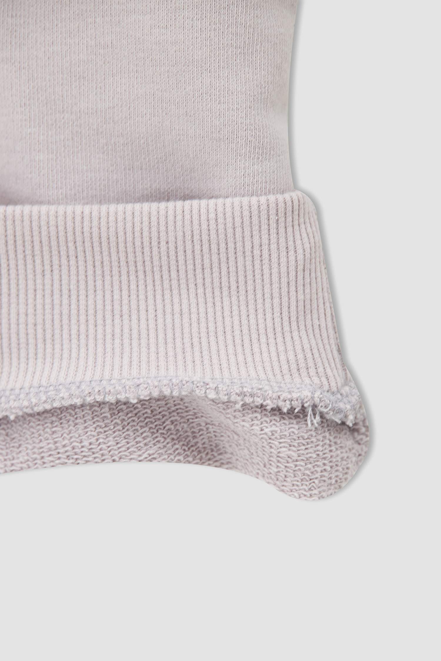Kız Çocuk Baskılı Kapüşonlu Sweatshirt ve Jogger Eşofman Alt Takımı