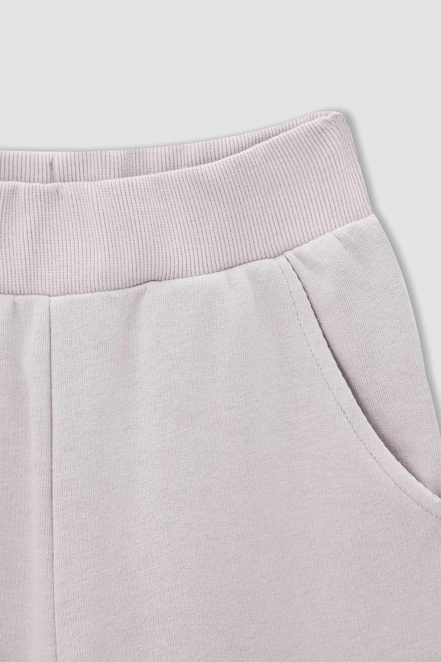 Kız Çocuk Baskılı Kapüşonlu Sweatshirt ve Jogger Eşofman Alt Takımı