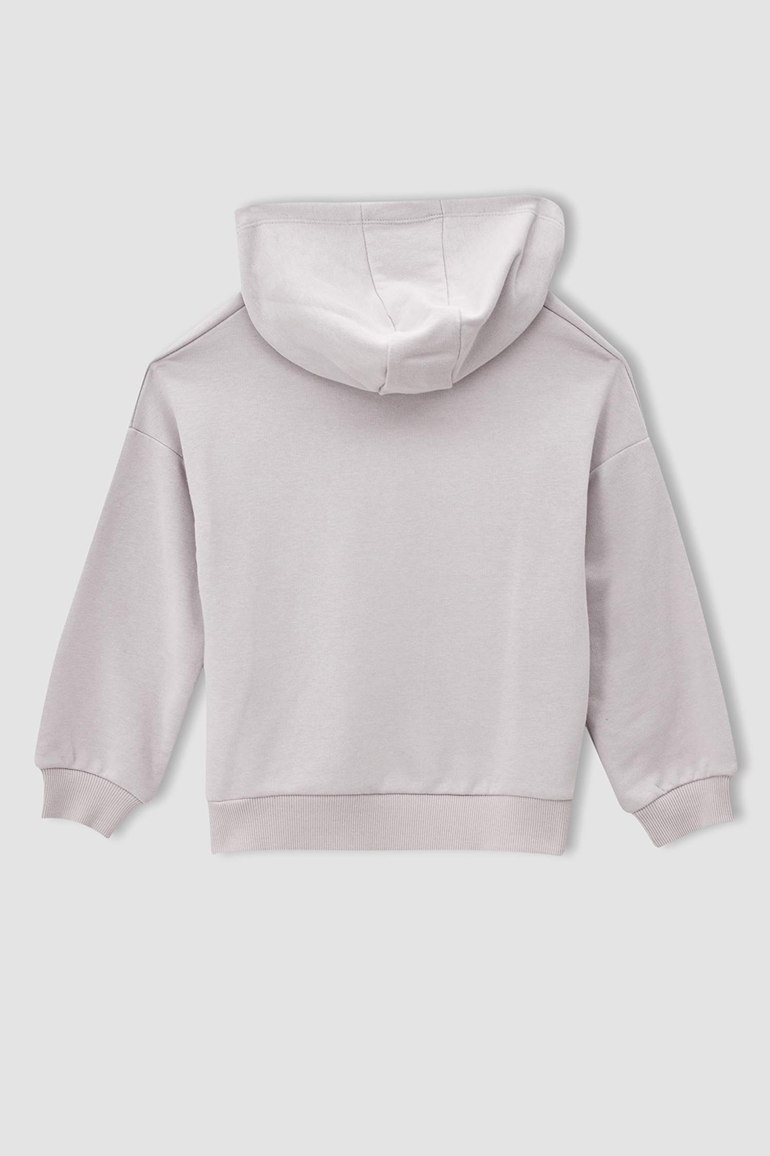 Kız Çocuk Baskılı Kapüşonlu Sweatshirt ve Jogger Eşofman Alt Takımı