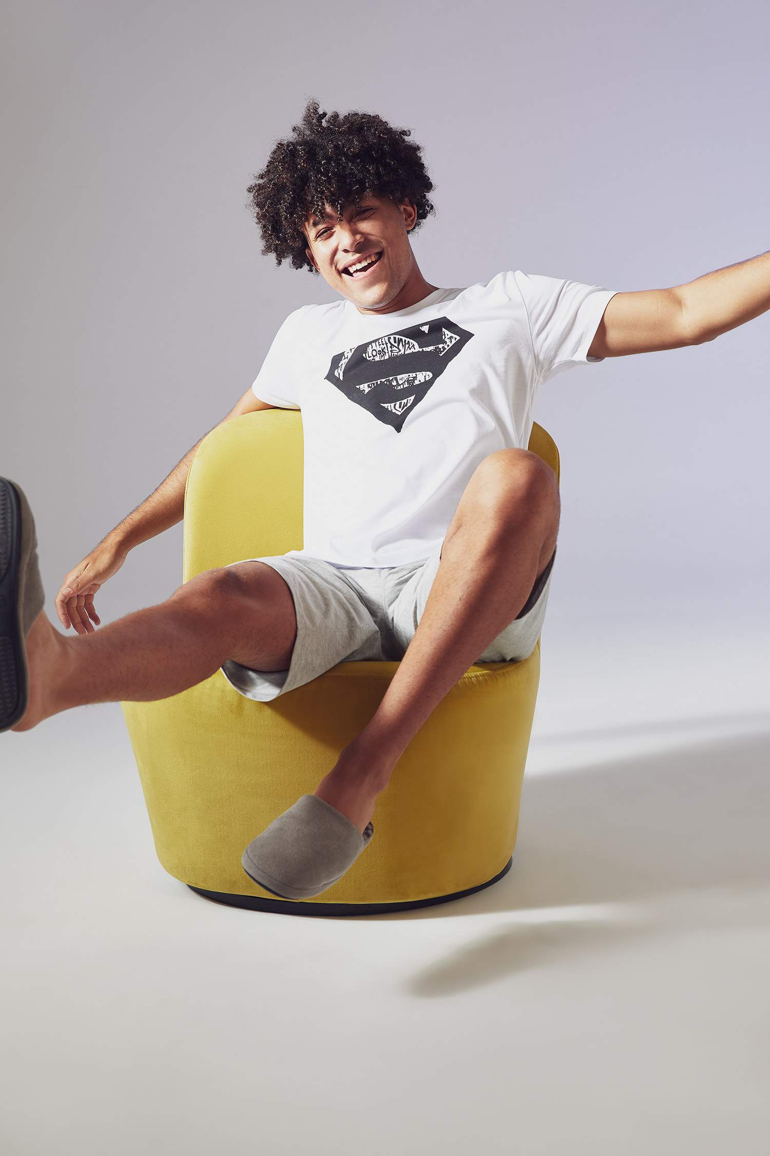 Superman Lisanslı Baskılı Regular Fit Pijama Takımı