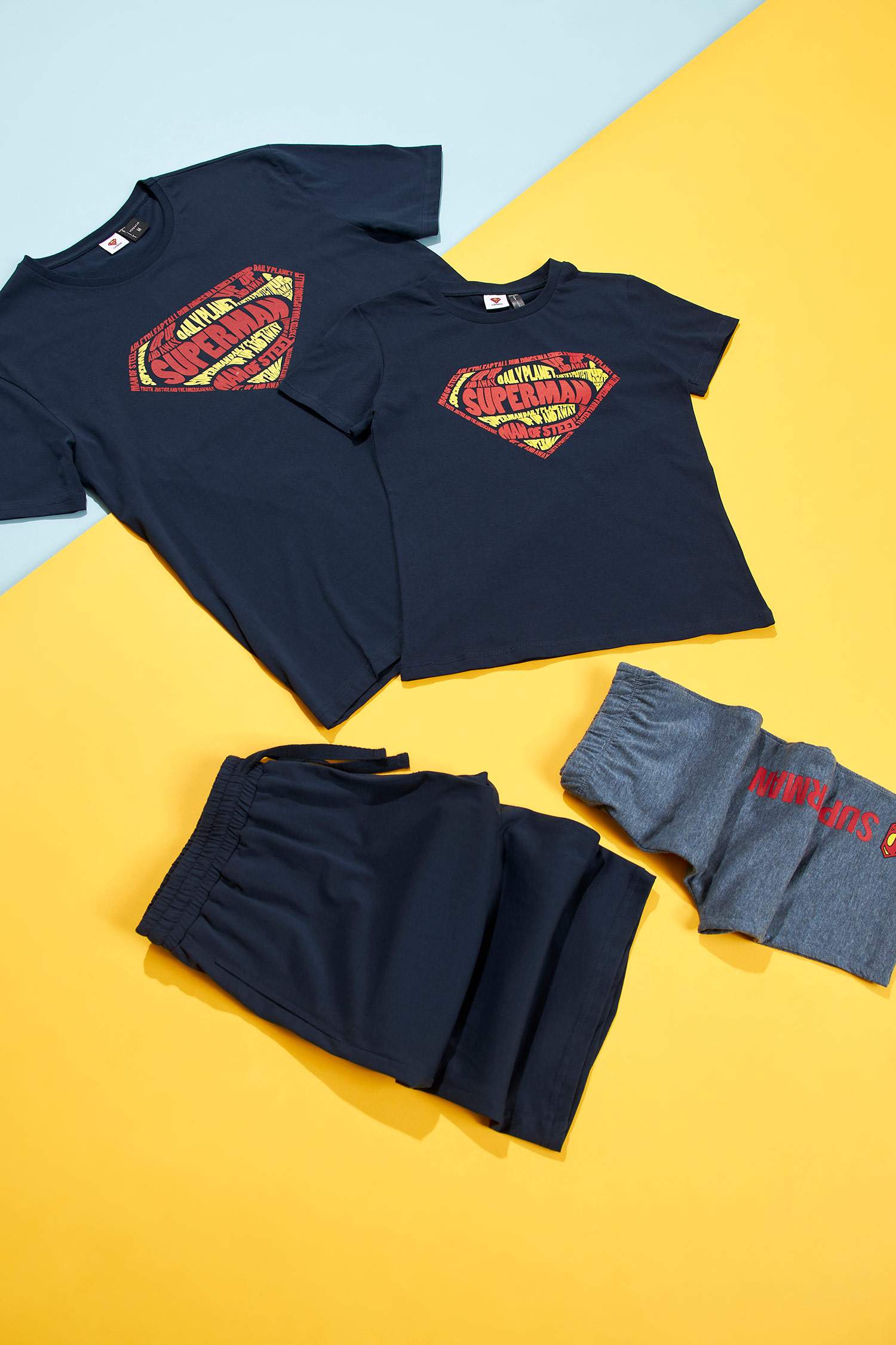 Superman Lisanslı Baskılı Regular Fit Pijama Takımı