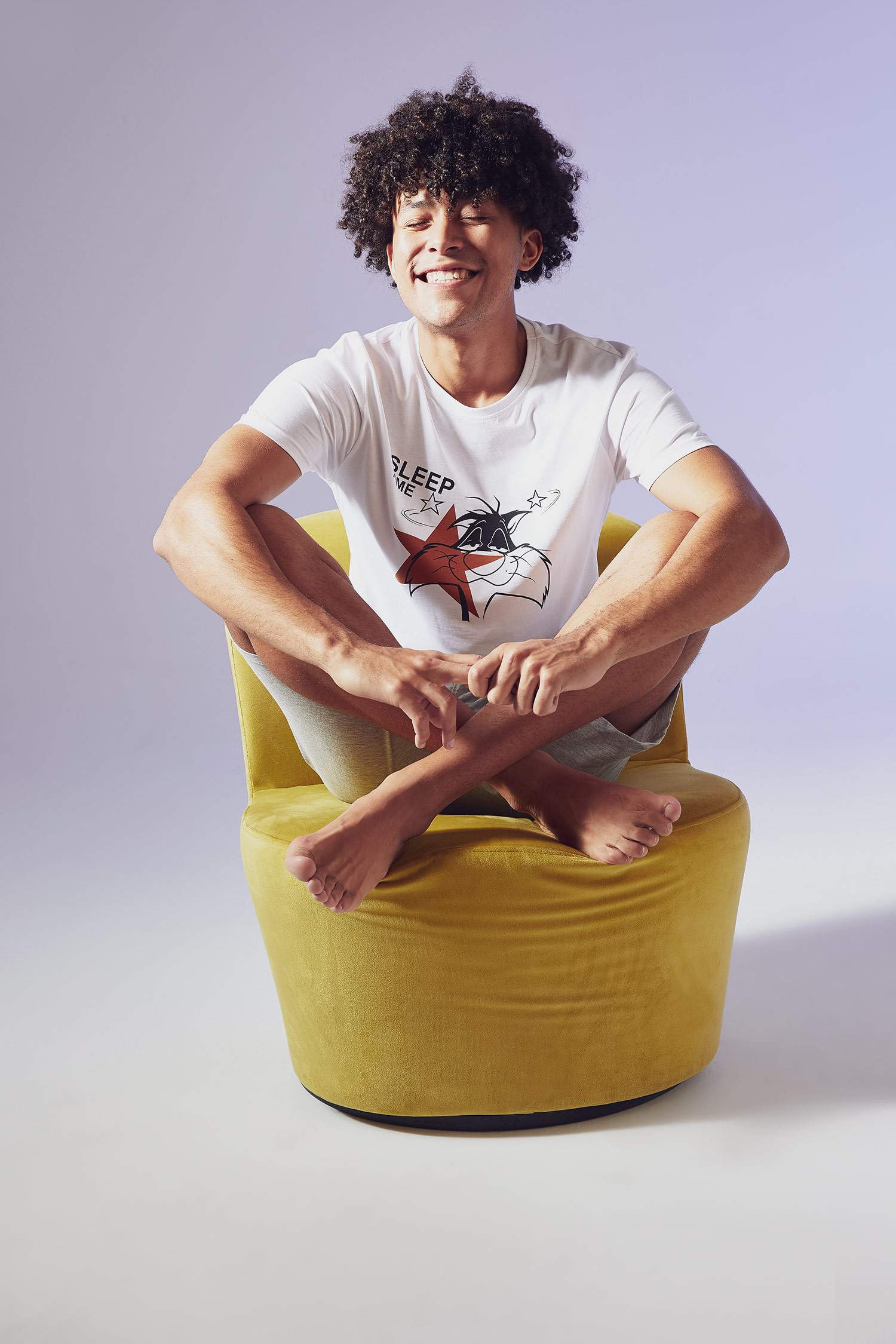Looney Tunes Lisanslı Sylvester Baskılı Regular Fit Pijama Takımı