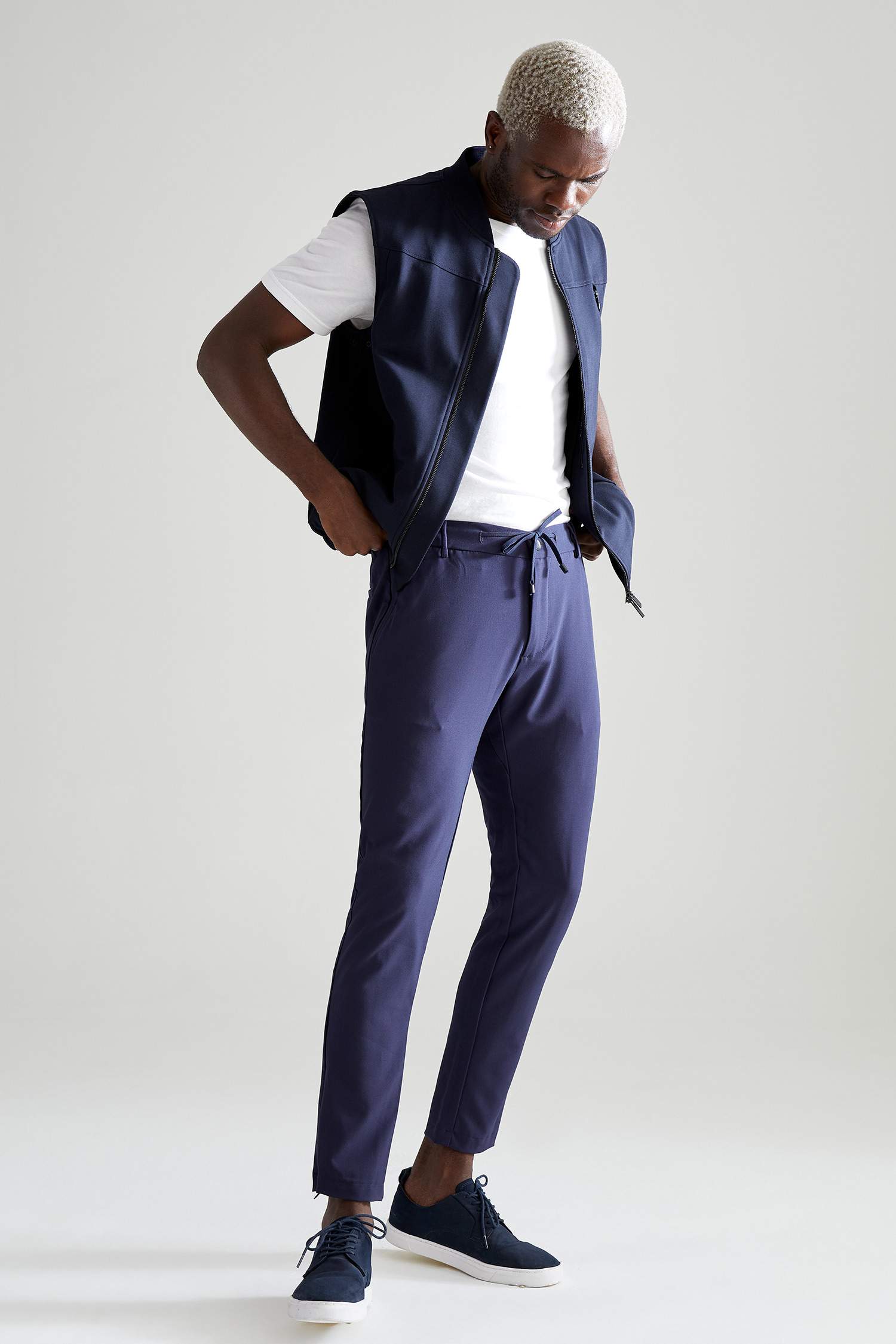 Jogger Fit Normal Bel Boru Paça Kanvas Chino Pantolon