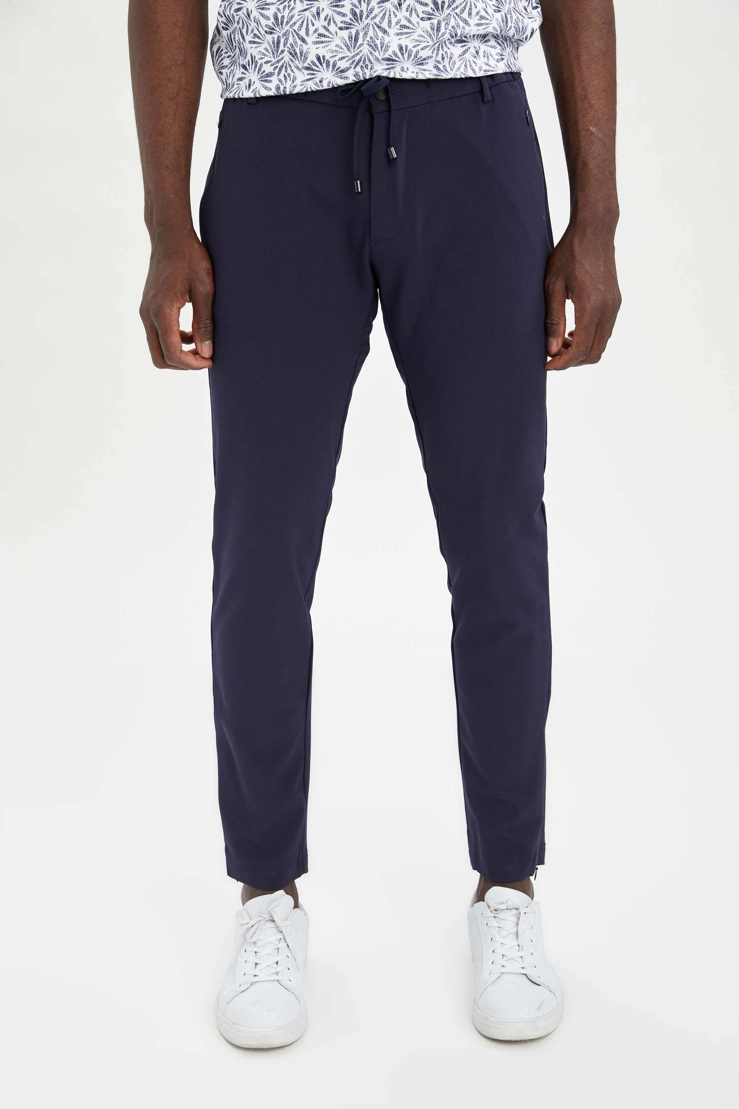 Jogger Fit Normal Bel Boru Paça Kanvas Chino Pantolon