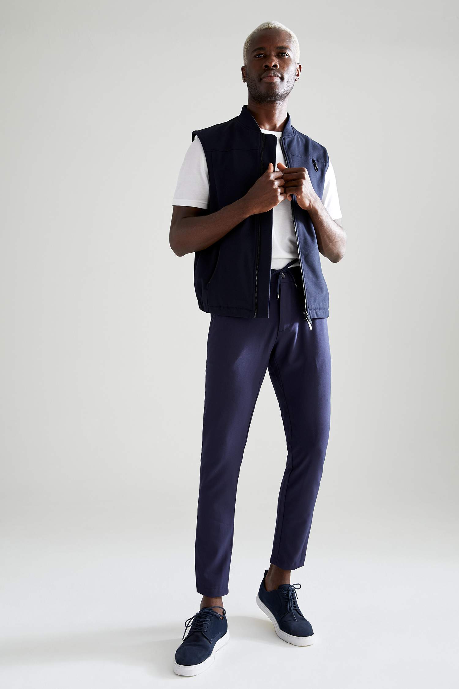 Jogger Fit Normal Bel Boru Paça Kanvas Chino Pantolon