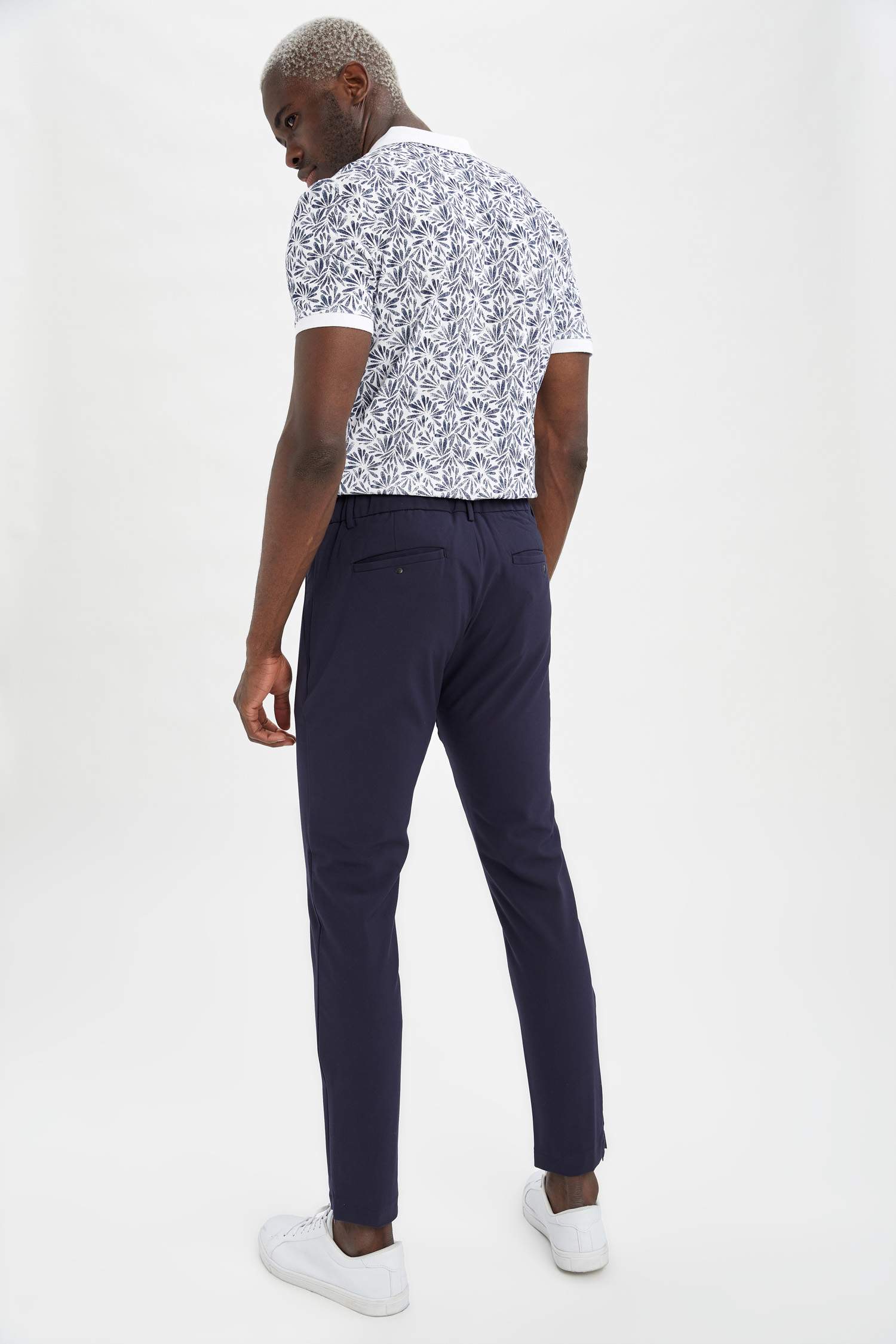 Jogger Fit Normal Bel Boru Paça Kanvas Chino Pantolon