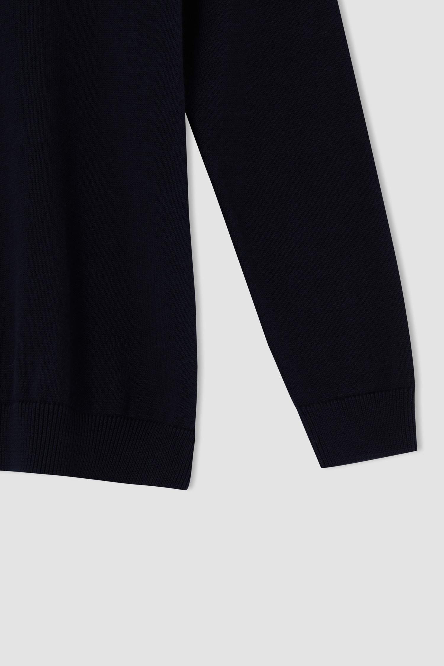 Erkek Çocuk Slim Fit Yarım Balıkçı Yaka Kazak