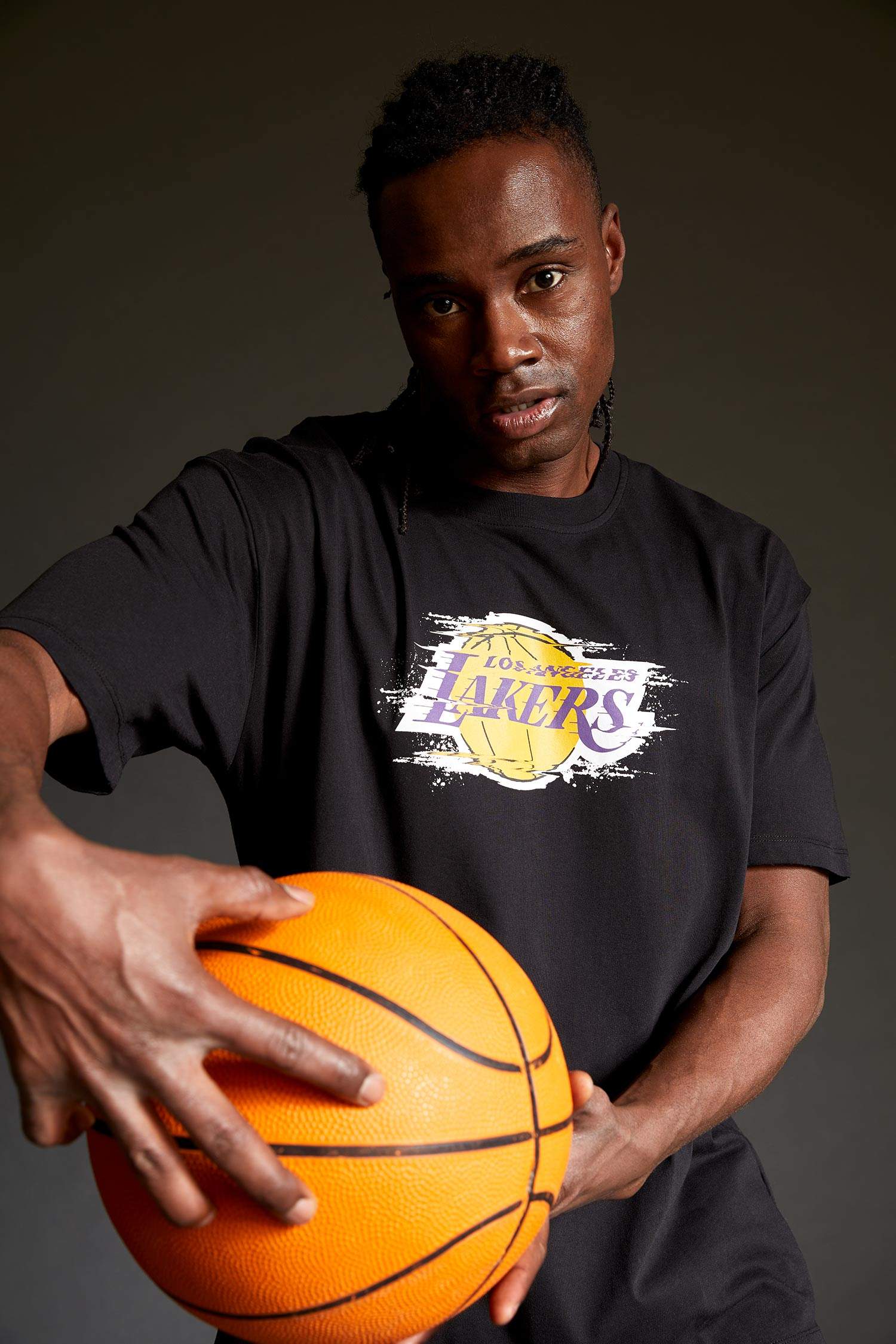 NBA Los Angeles Lakers Lisanslı Oversize Fit Kısa Kollu Tişört