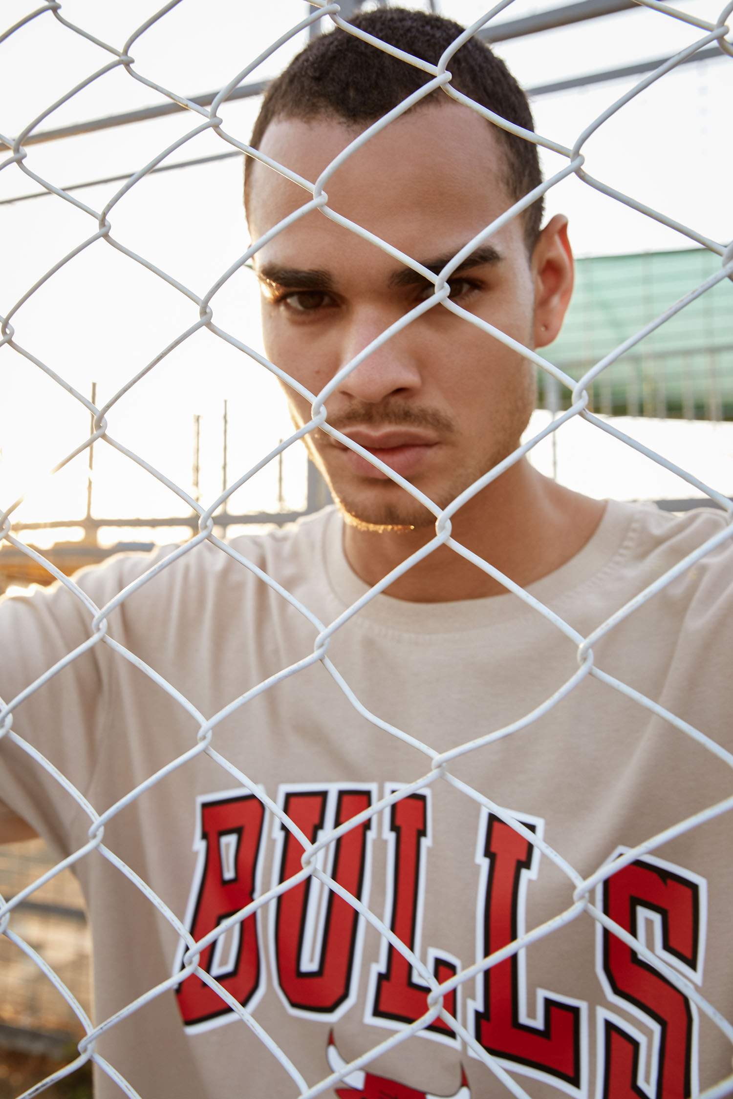 NBA Chicago Bulls Lisanslı Oversize Fit Bisiklet Yaka Kısa Kollu Tişört