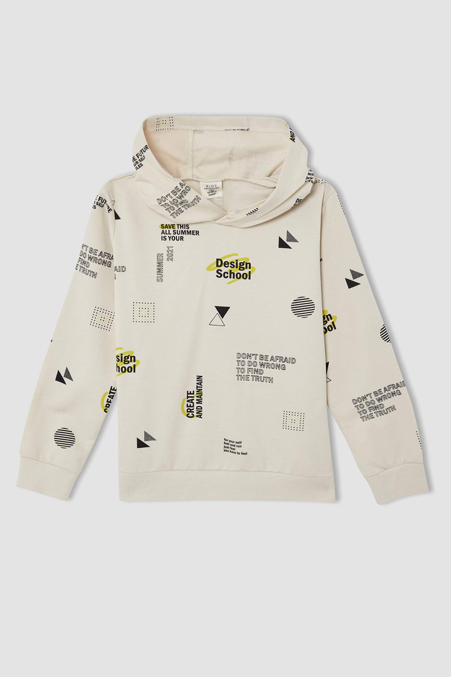 Erkek Çocuk Regular Fit Desenliı Sweatshirt ve Jogger Eşofman Alt Takımı