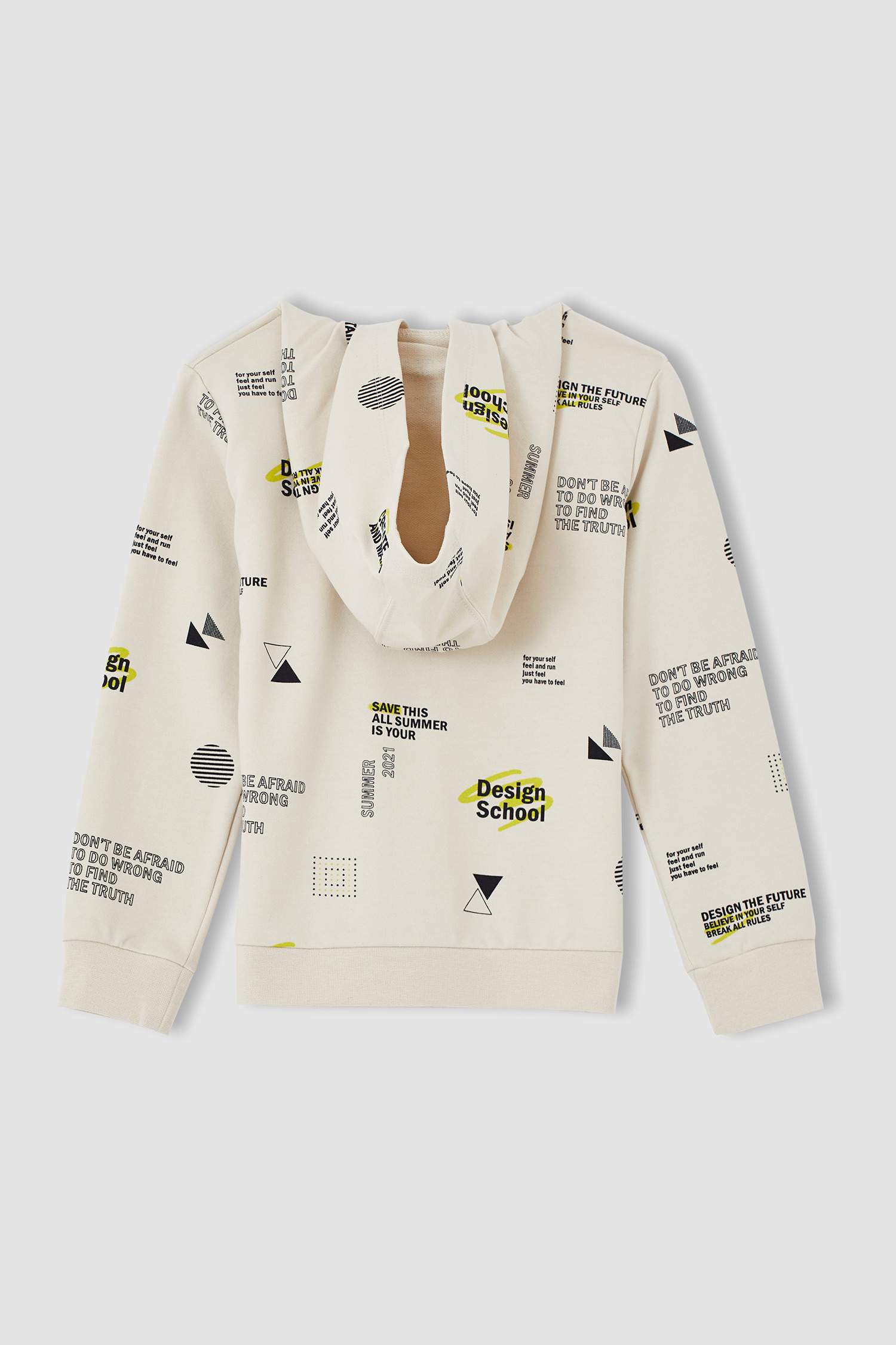 Erkek Çocuk Regular Fit Desenliı Sweatshirt ve Jogger Eşofman Alt Takımı