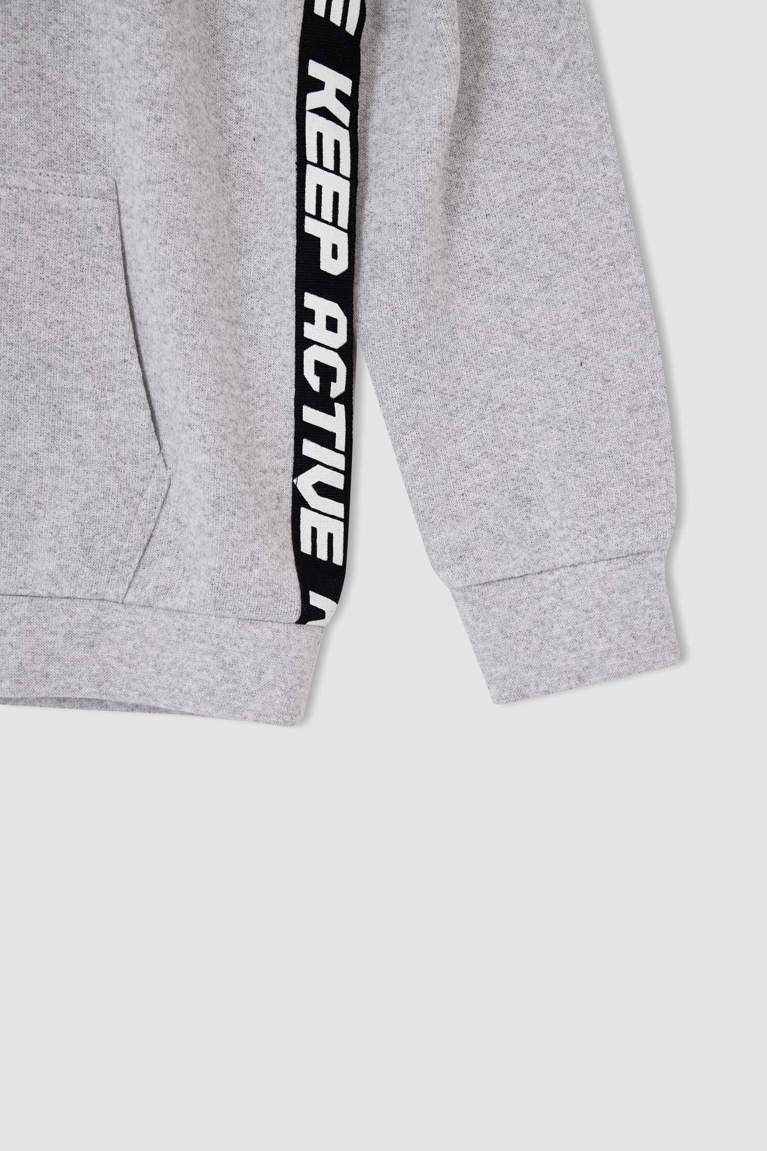 Erkek Çocuk Renk Bloklu Sweatshirt Ve jogger Eşofman Altı Takımı