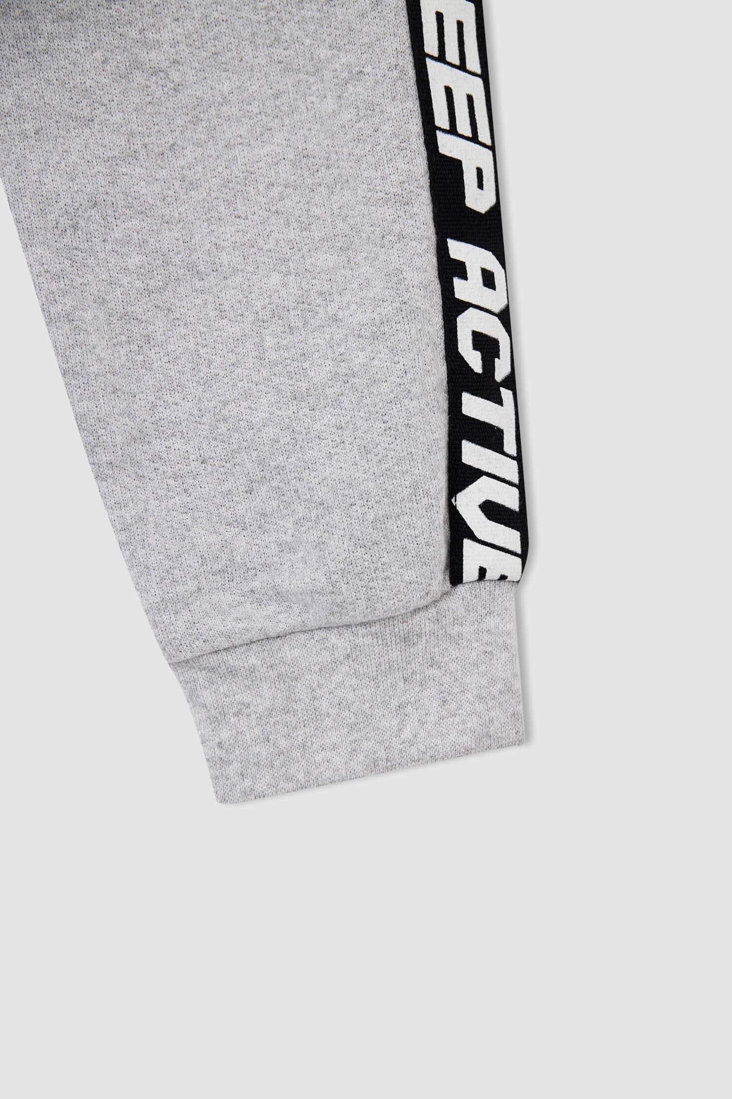 Erkek Çocuk Renk Bloklu Sweatshirt Ve jogger Eşofman Altı Takımı