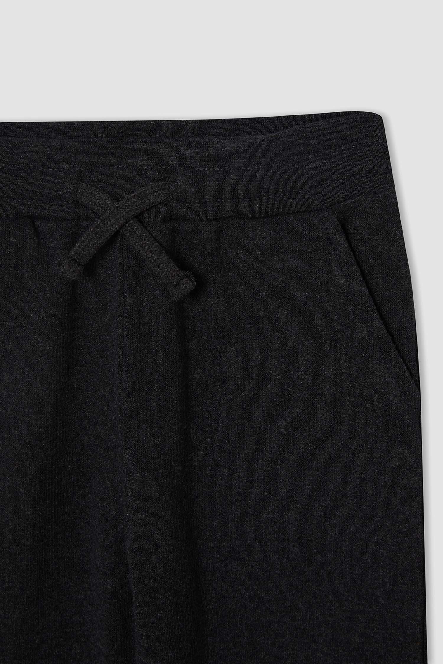 Erkek Çocuk Regular Fit Slogan Baskılı Kapüşonlu Sweatshirt Ve jogger Eşofman Altı Takımı