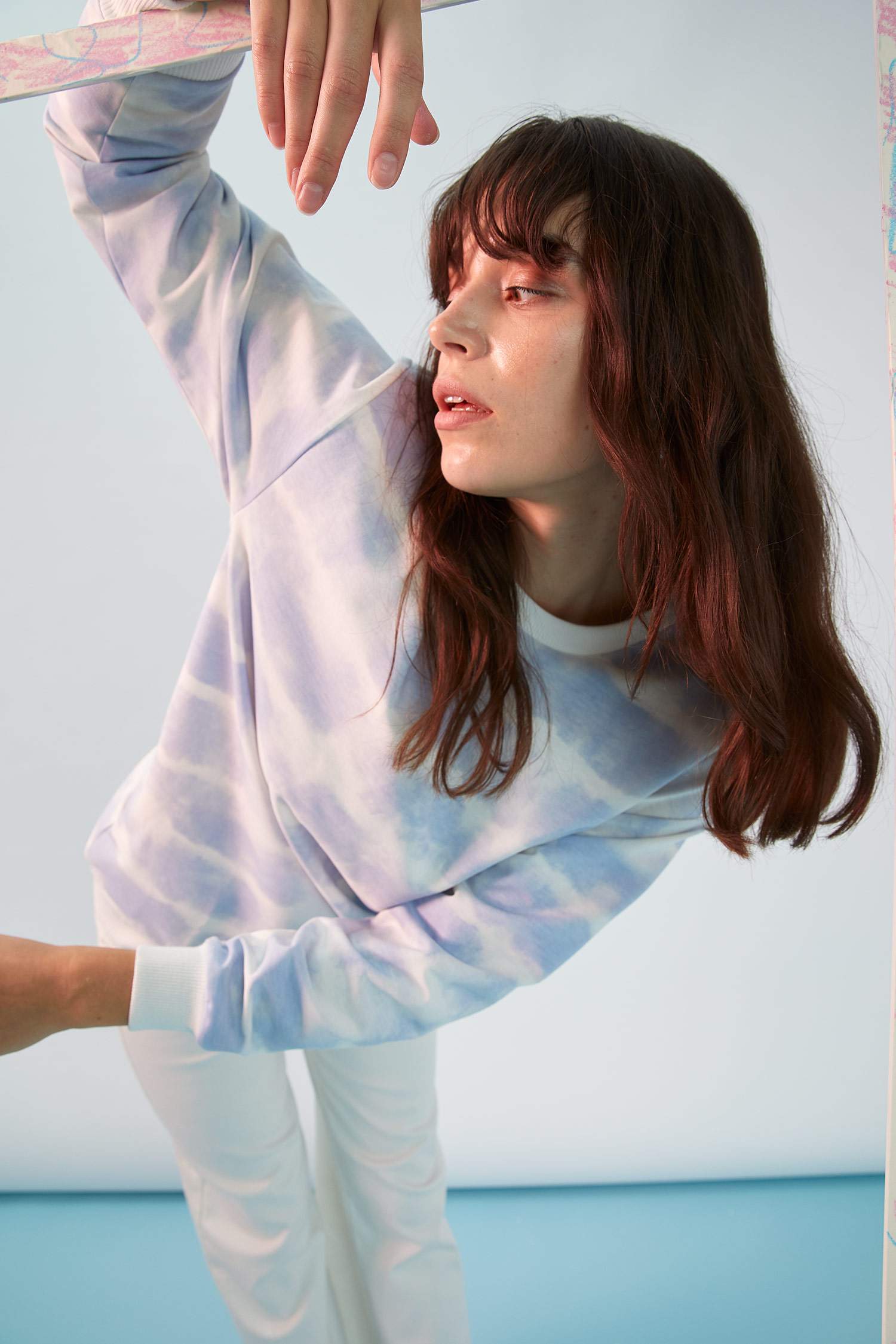 Batik Baskılı Relax Fit Sweat Tunik