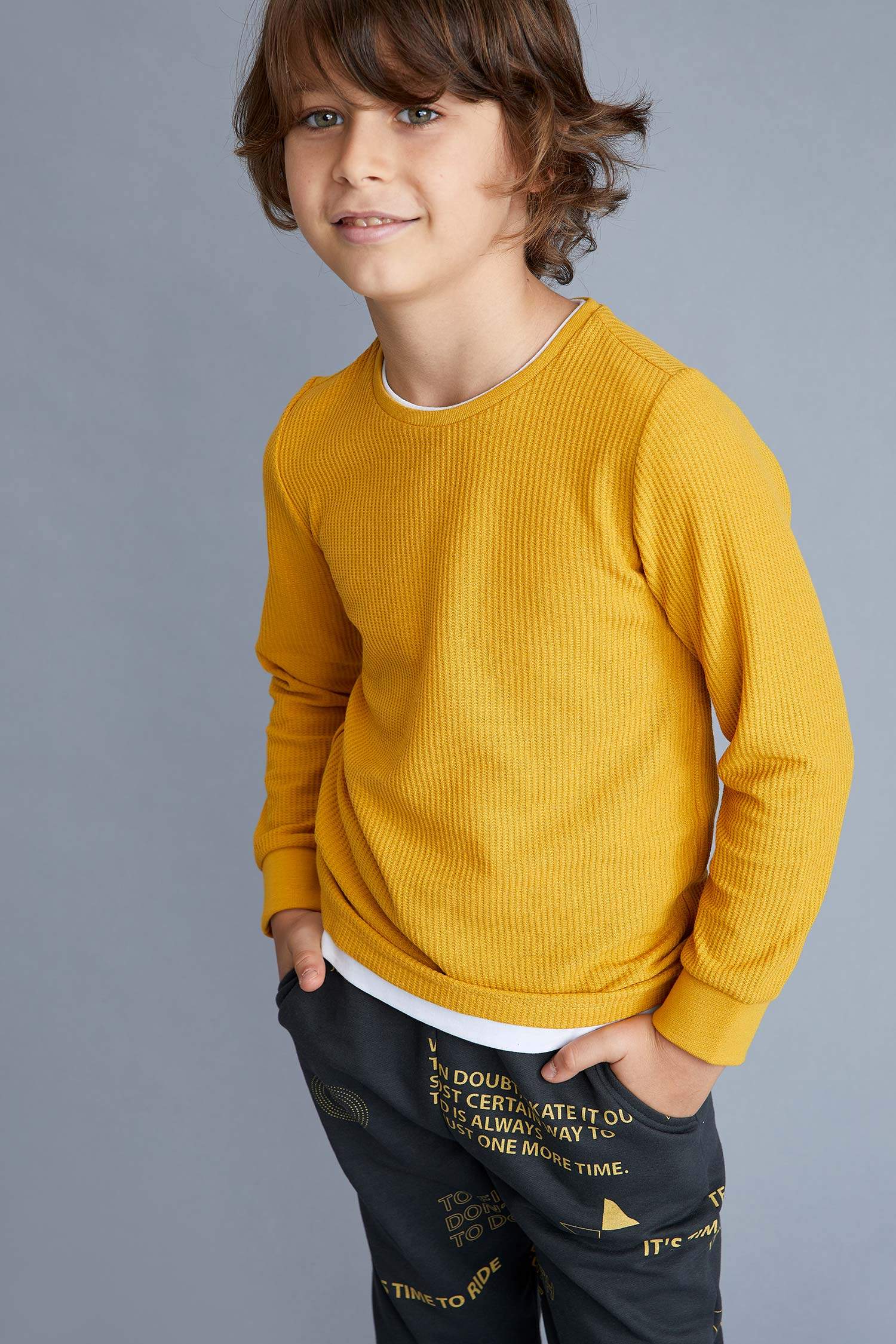 Erkek Çocuk Regular Fit Uzun Kollu Tişört