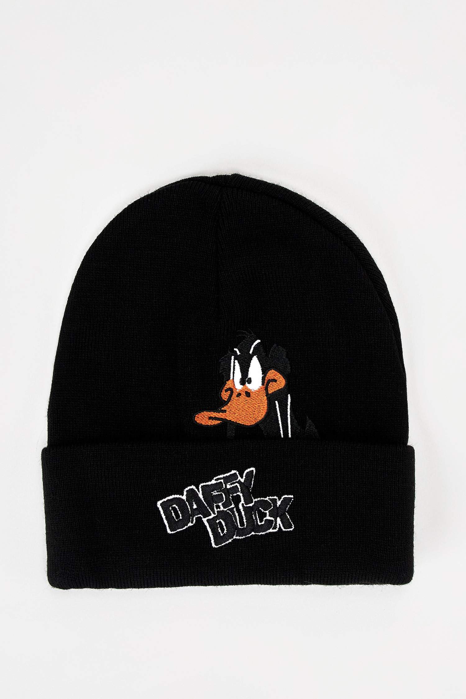 Erkek Looney Tunes Lisanslı Daffy Duck İşlemeli Bere