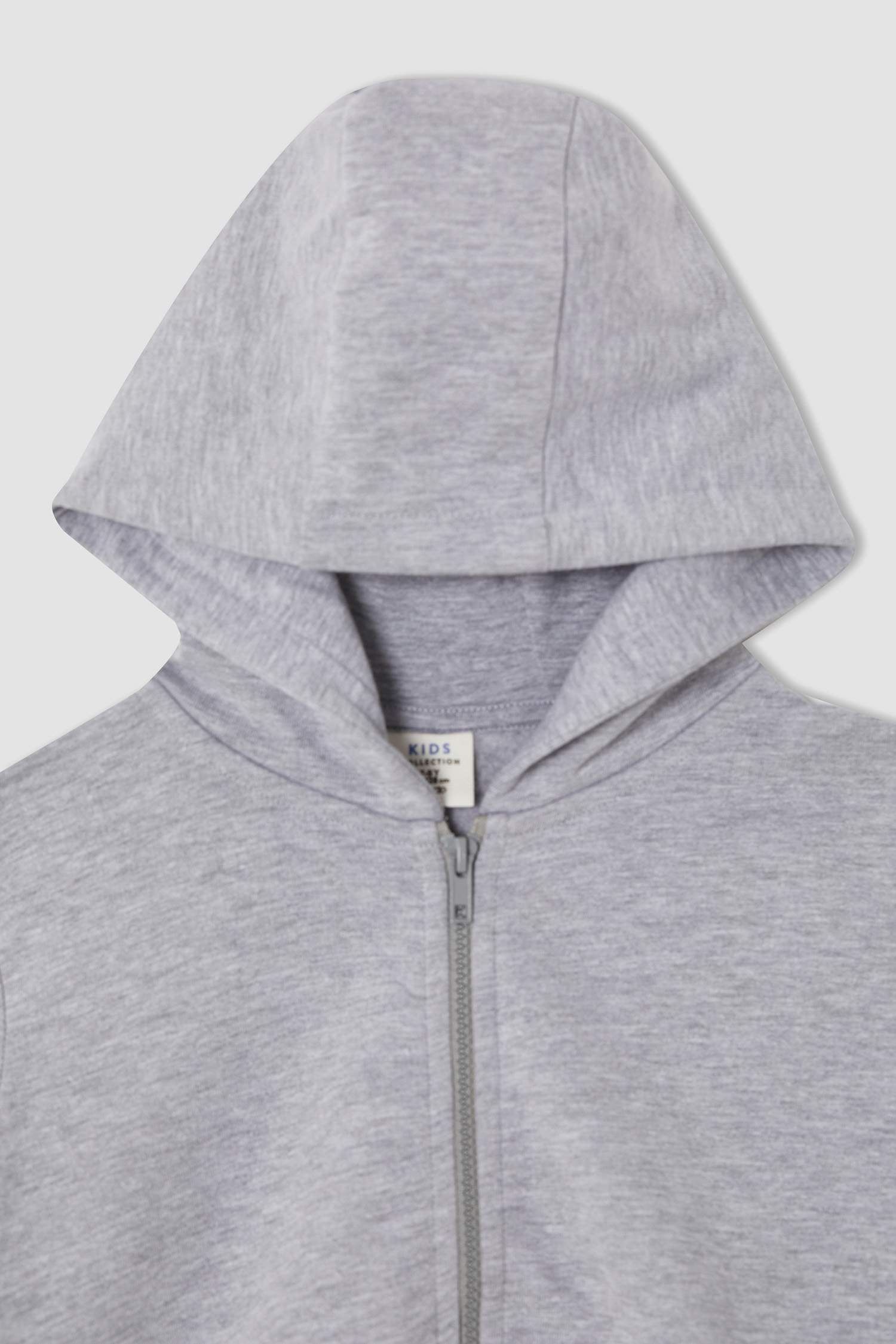 Erkek Çocuk Regular Fit Kapüşonlu İnce Sweatshirt Kumaşı Hırka Bolero