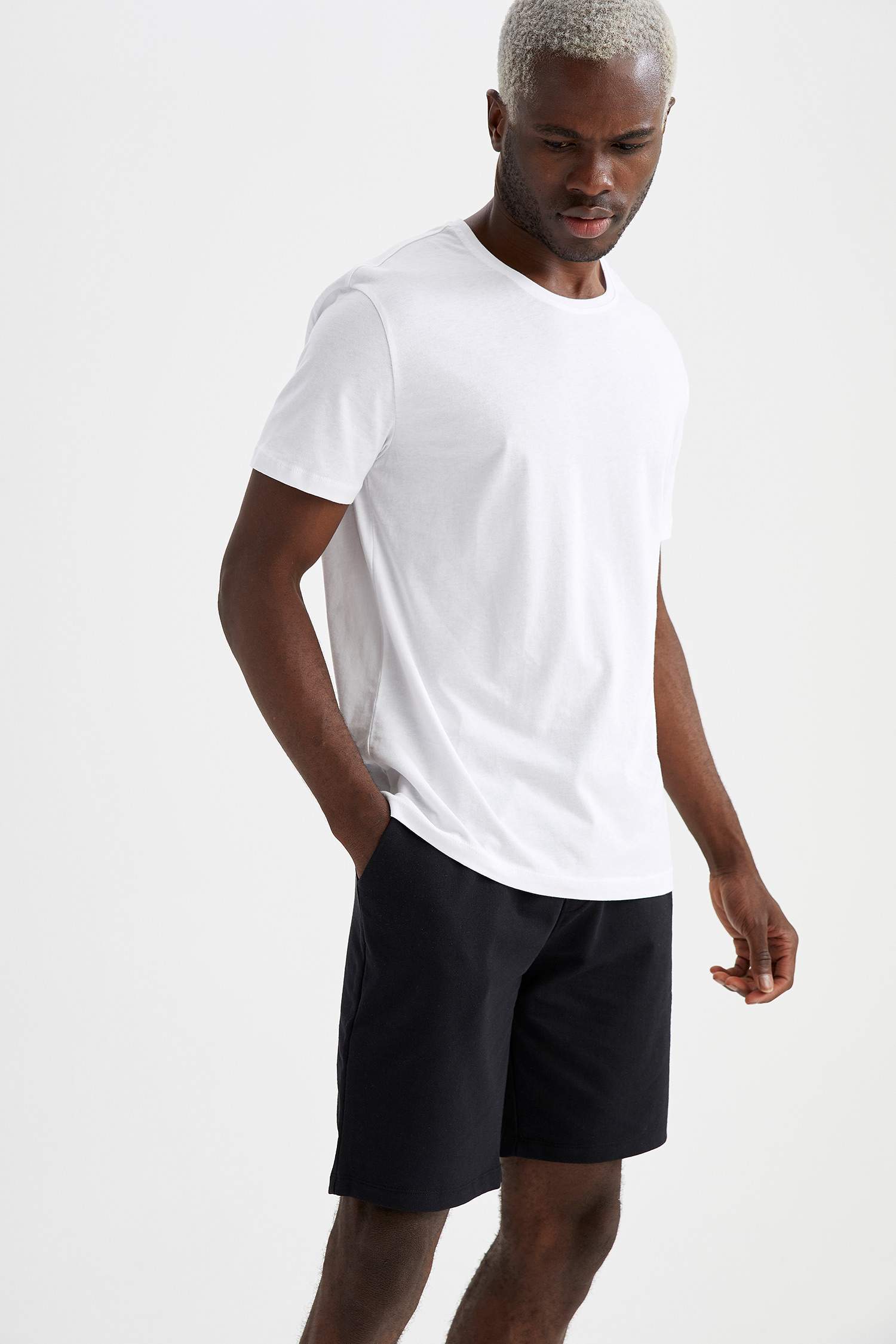 Regular Fit Basic Şort ve Tişört Takımı