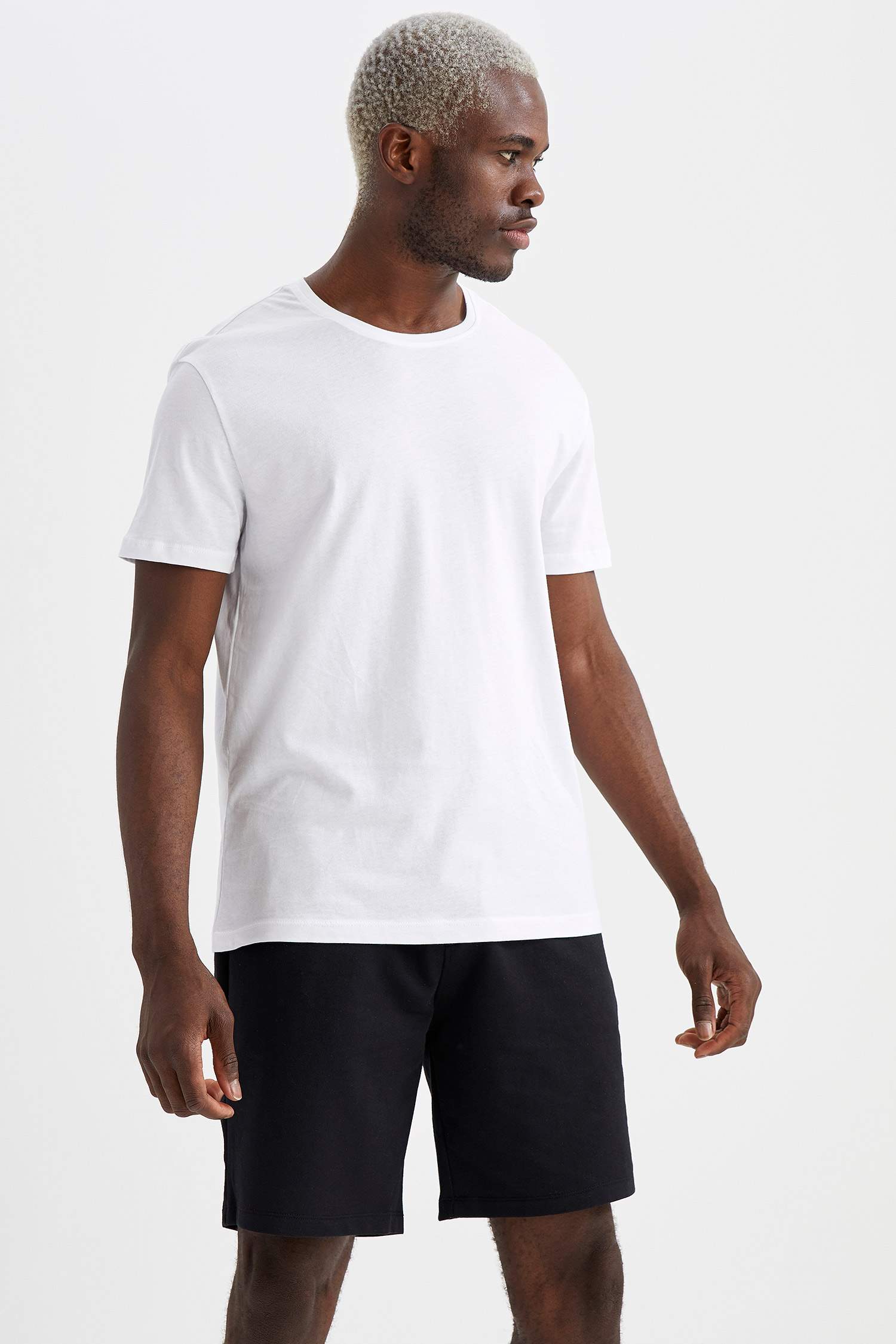 Regular Fit Basic Şort ve Tişört Takımı