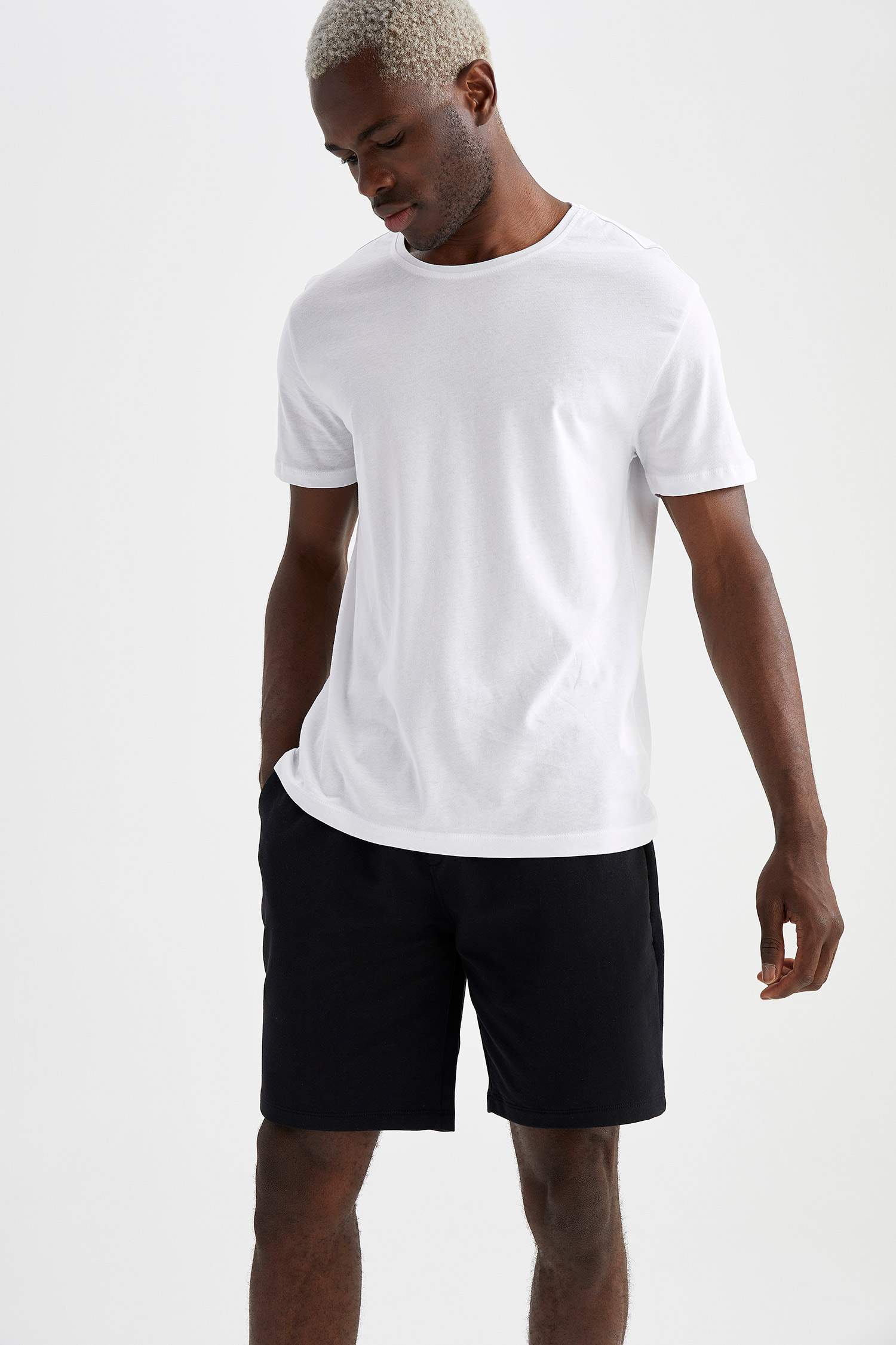 Regular Fit Basic Şort ve Tişört Takımı