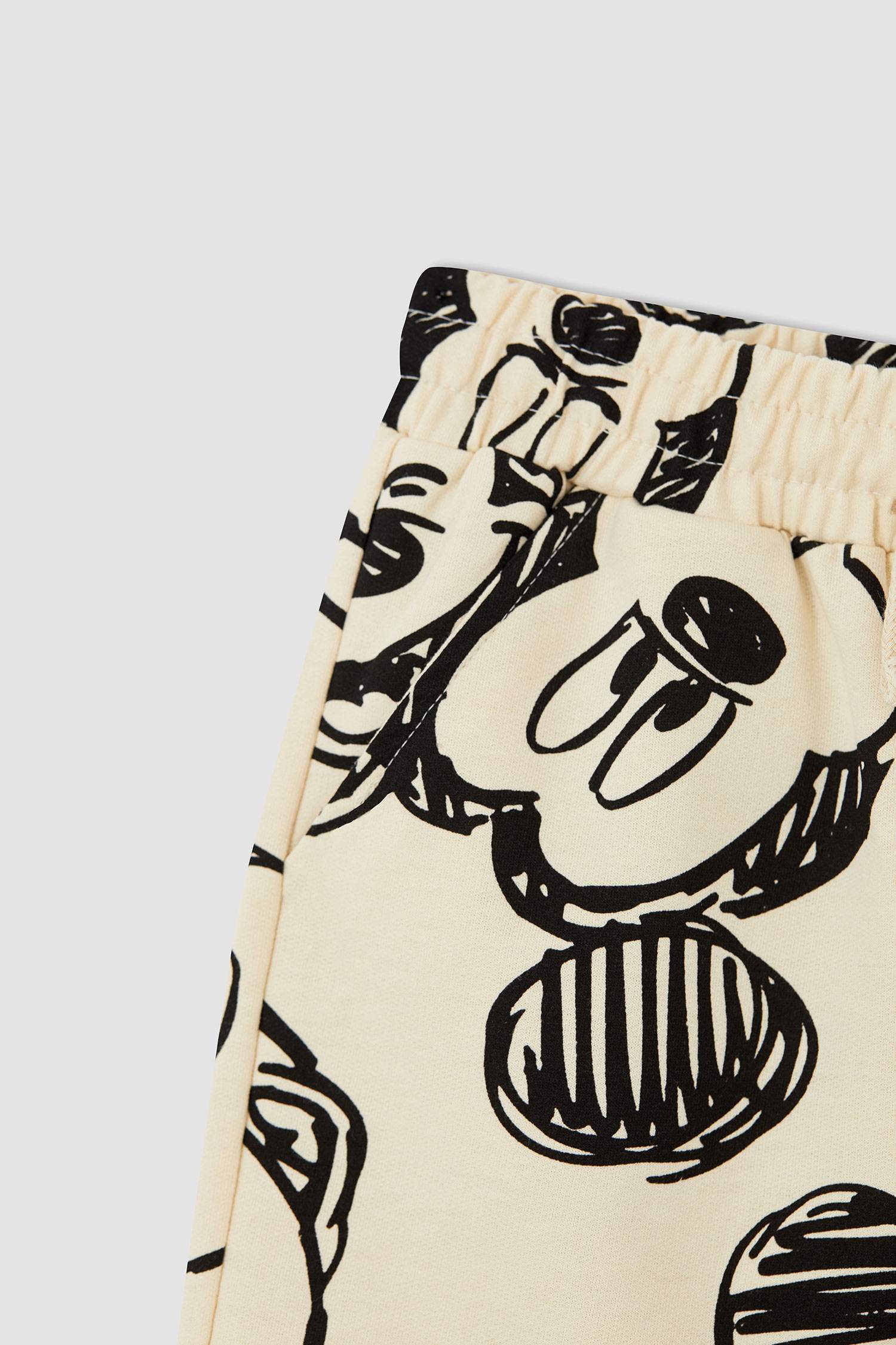 Erkek Çocuk Mickey Mouse Lisanslı Esnek Belli Bermuda Şort