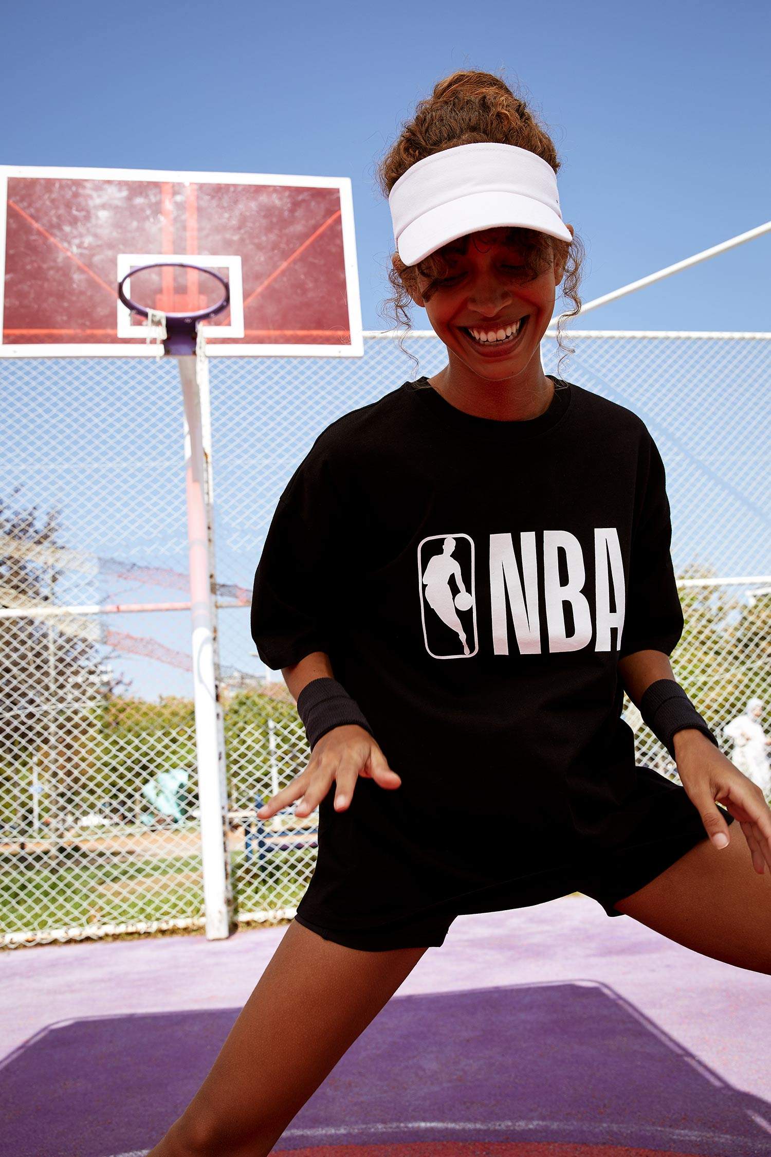 Oversize Fit NBA Lisanslı Kısa Kollu Tişört