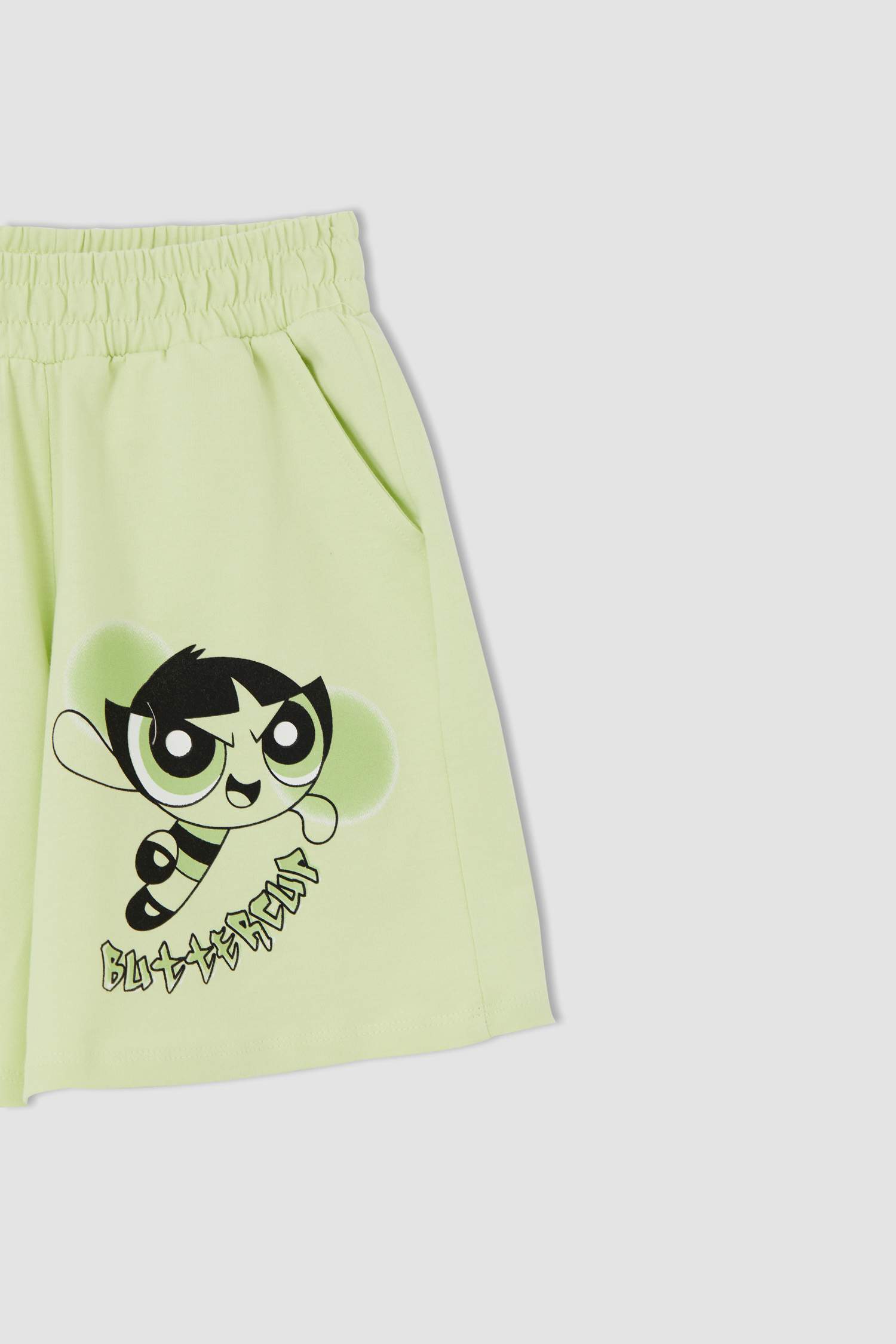 Kız Çocuk Powerpuff Girls Lisanslı Kısa Kollu Tişört Ve Şort Takımı