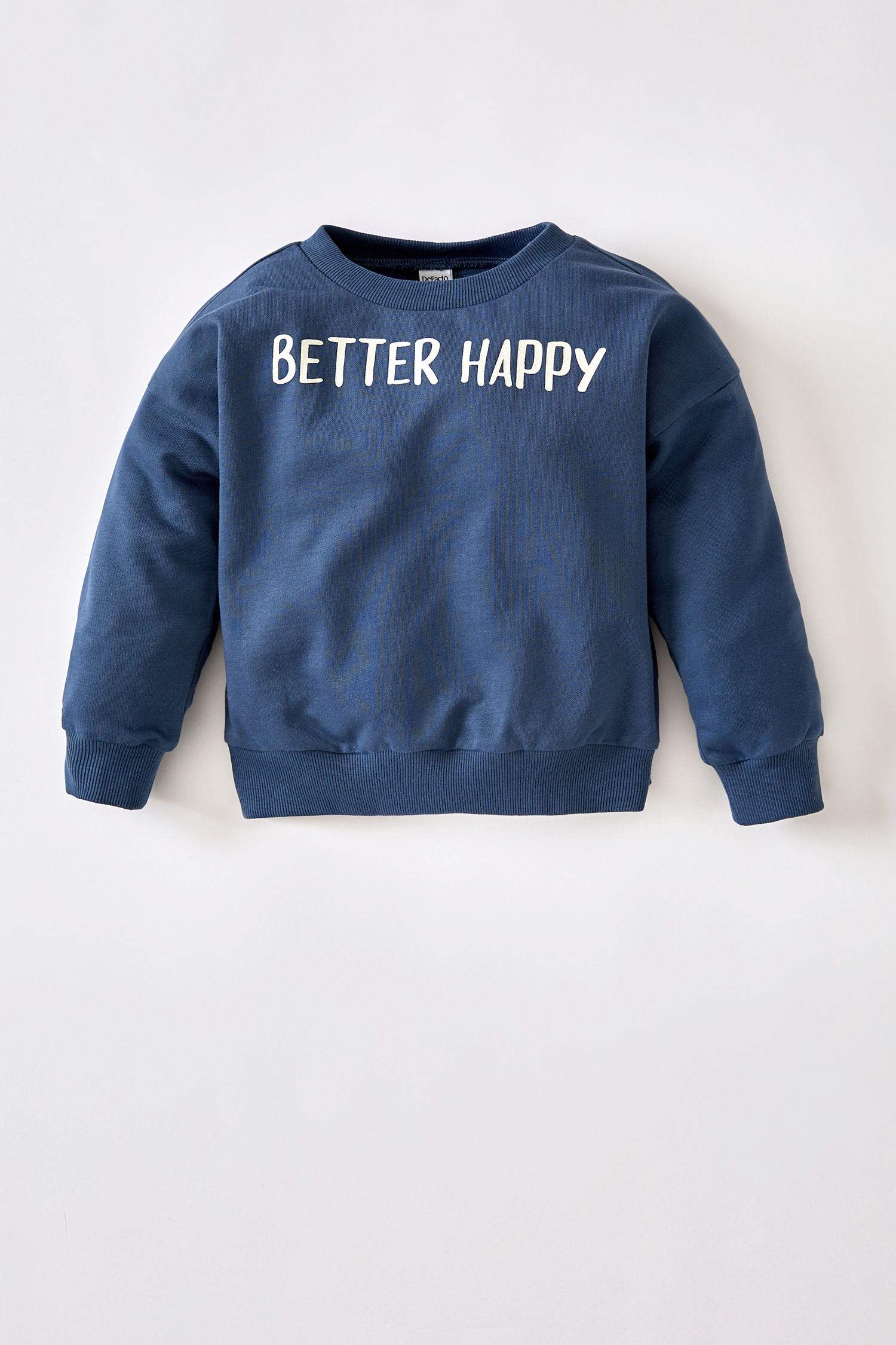 Erkek Bebek Regular Fit Slogan Baskılı Sweatshirt