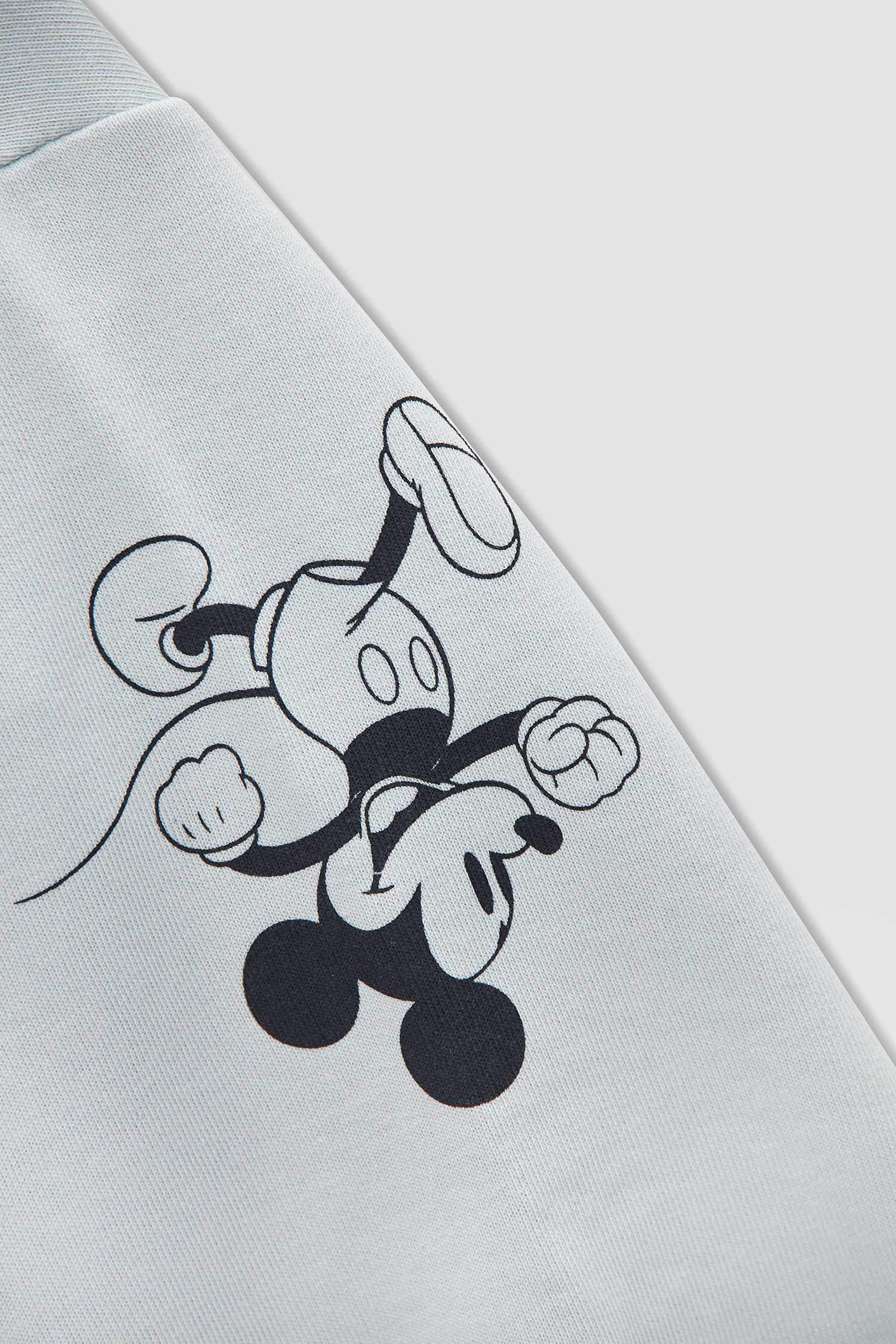 Kız Çocuk Mickey Mouse Lisanslı Kapüşonlu Sweatshirt