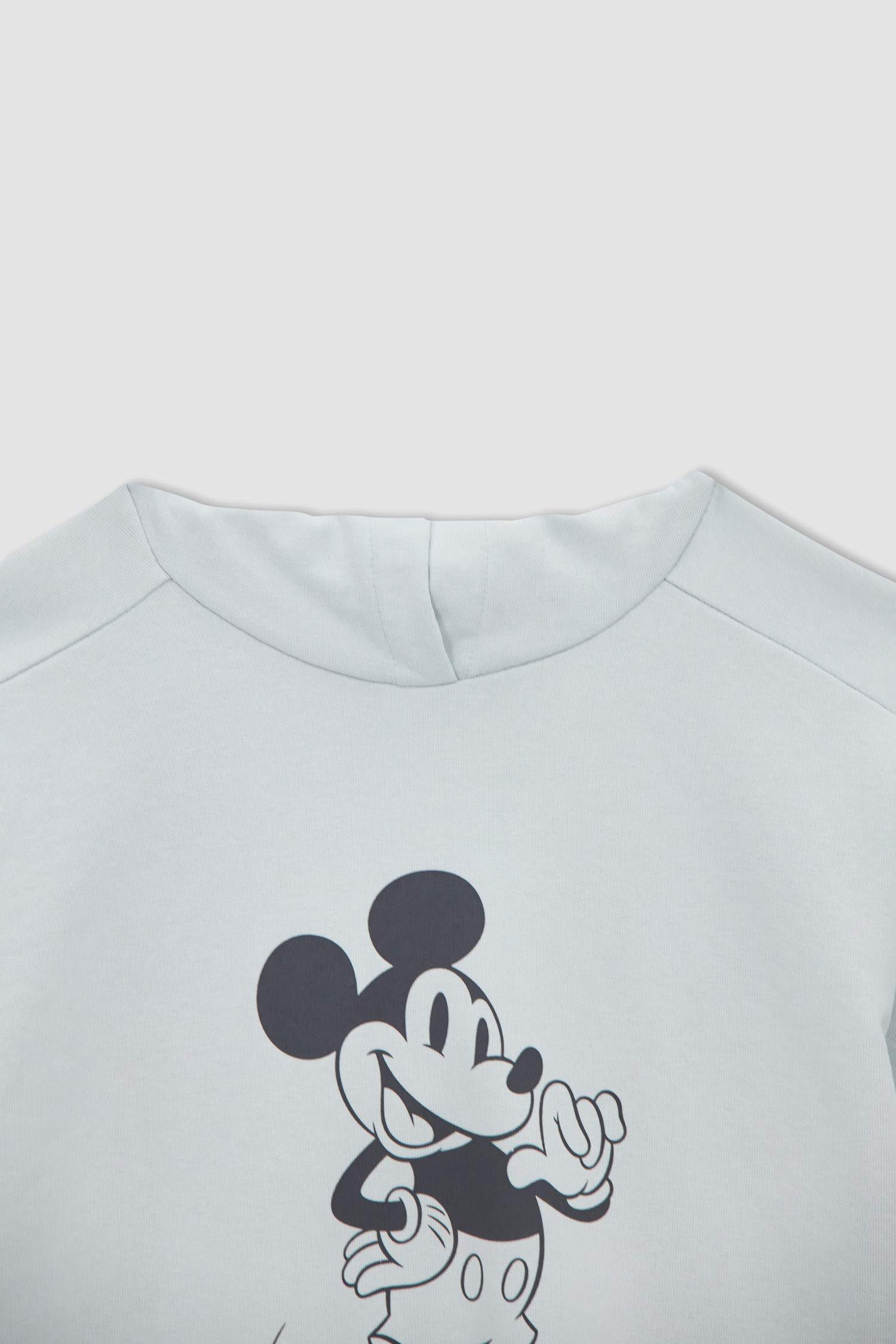 Kız Çocuk Mickey Mouse Lisanslı Sweat Elbise