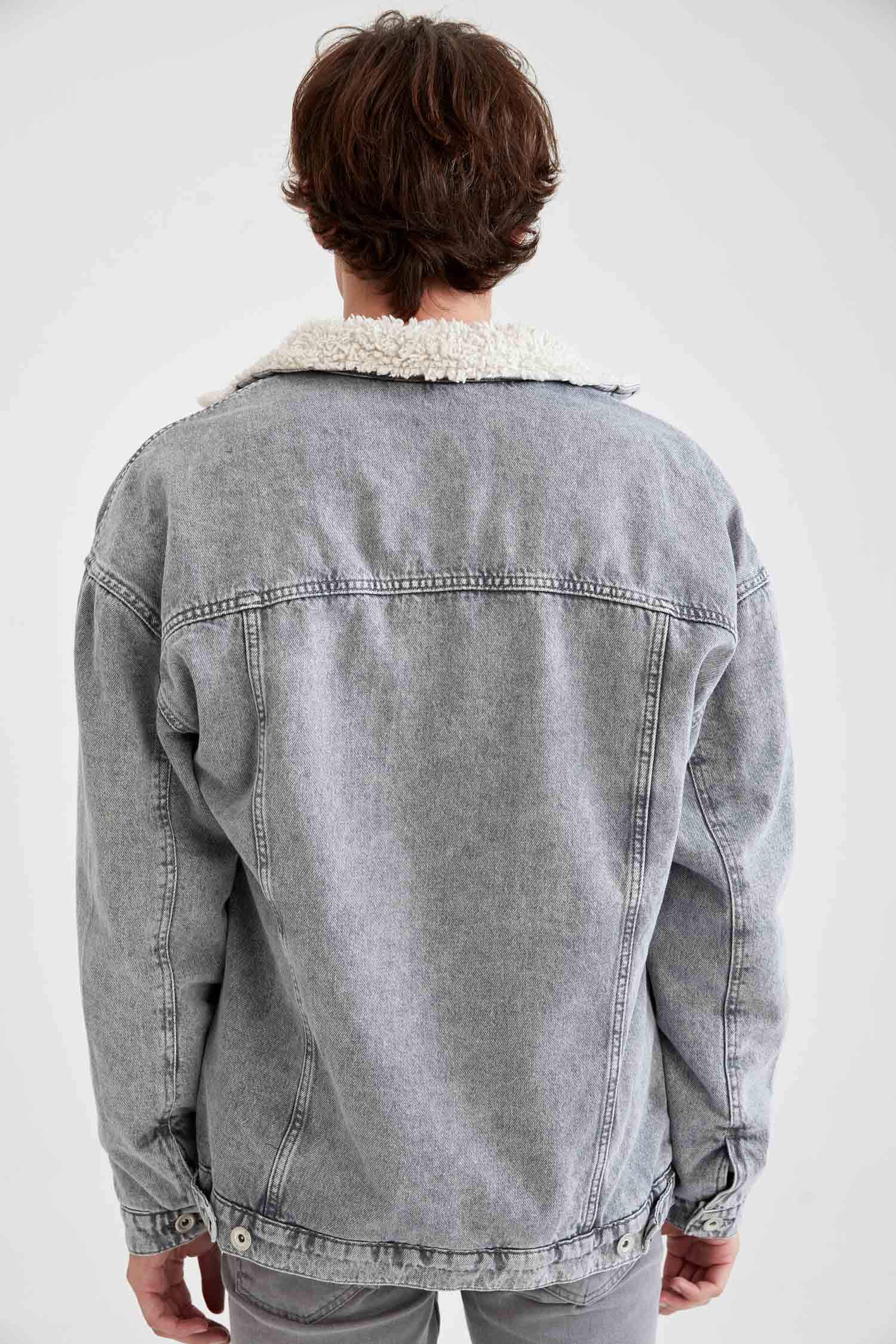 Oversize Fit İçi Pelüş Kürk ve İçi Yumuşak Tüylü Jean Mont