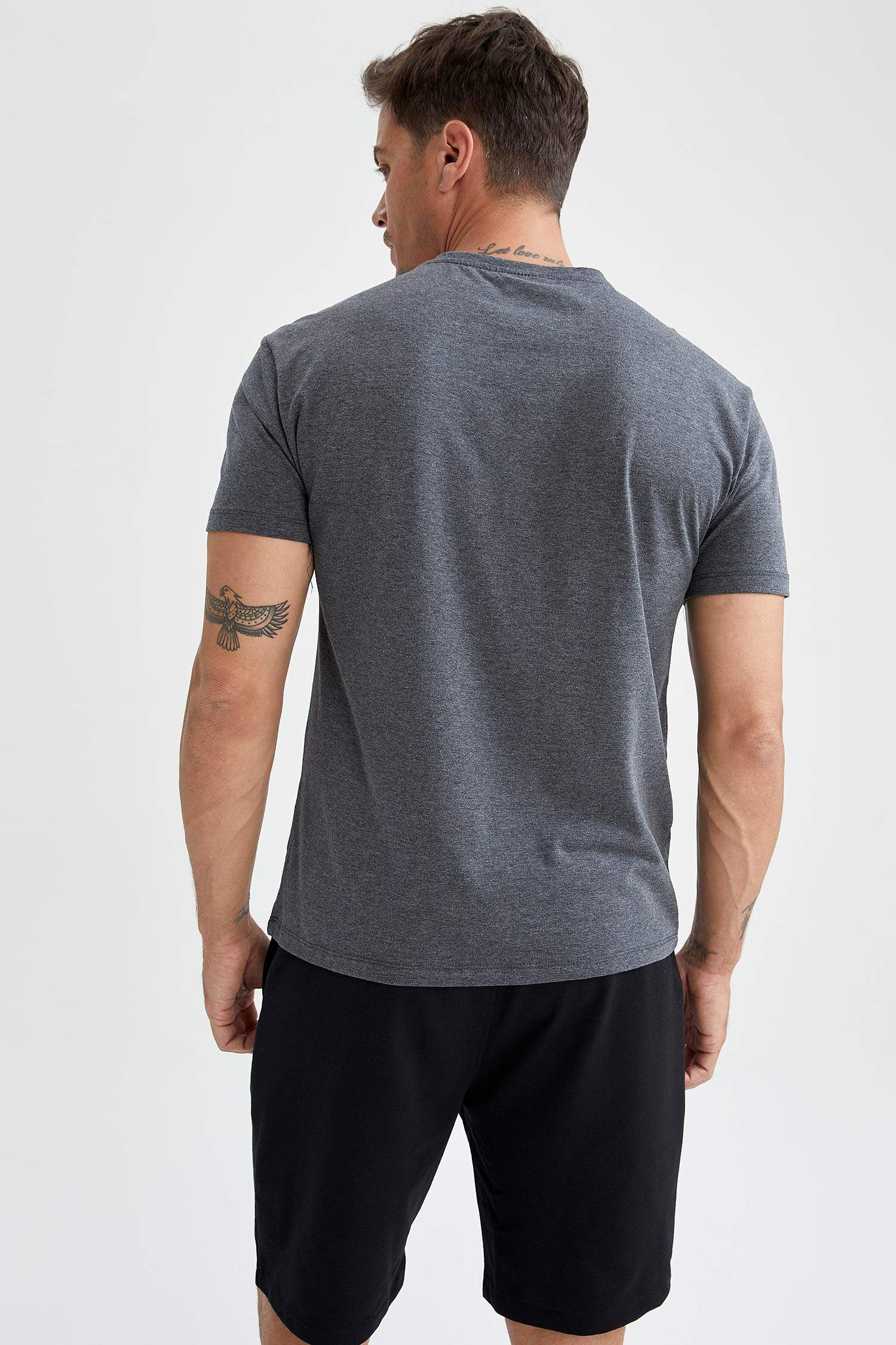 Regular Fit Bisiklet Yaka Basic 2'li Kısa Kollu Tişört
