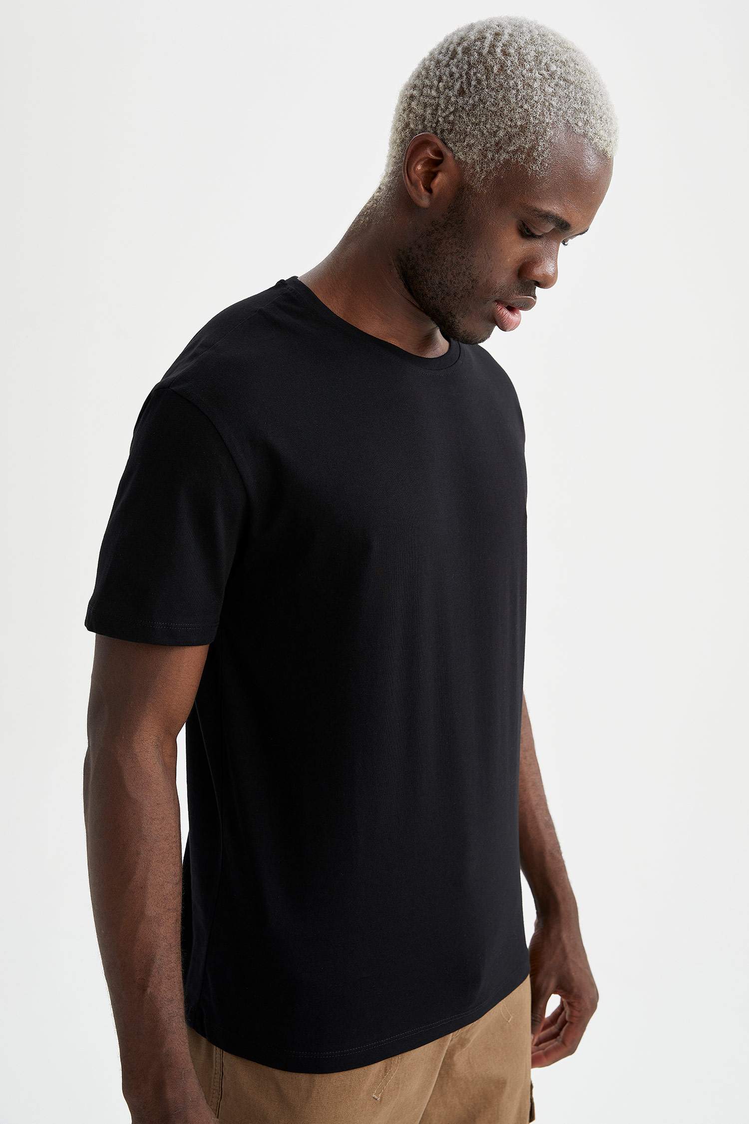 Regular Fit Bisiklet Yaka Basic 2'li Kısa Kollu Tişört