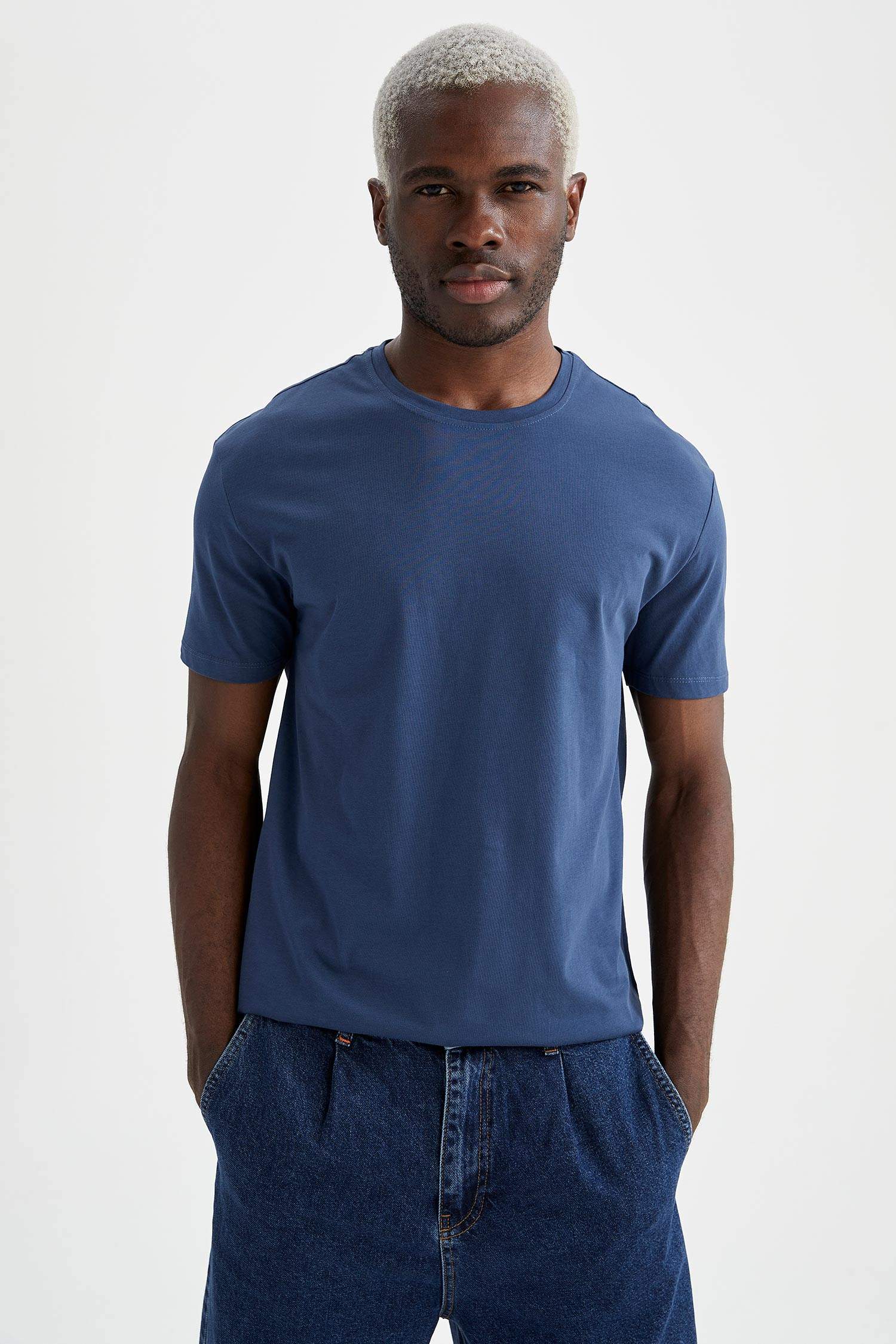 Regular Fit Bisiklet Yaka Basic 2'li Kısa Kollu Tişört