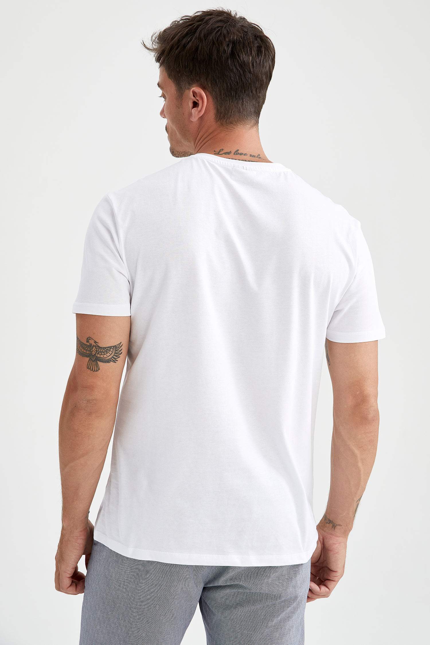 Regular Fit Bisiklet Yaka Basic 2'li Kısa Kollu Tişört