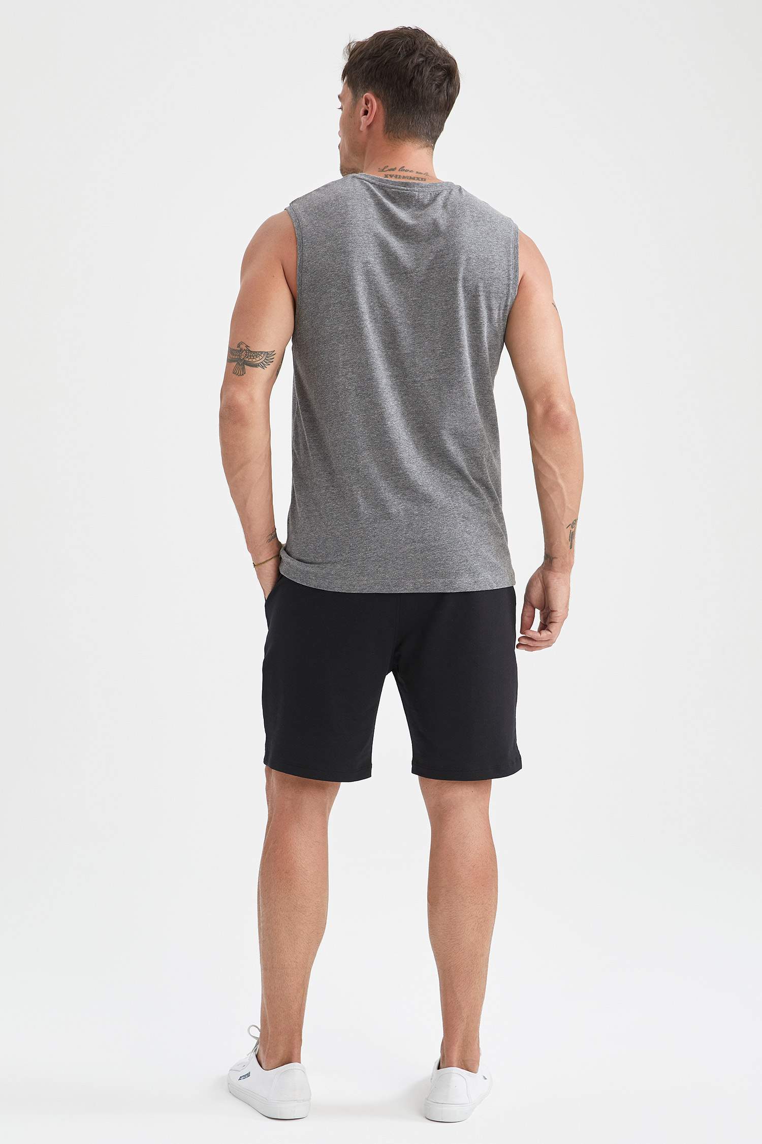 Regular Fit Şort ve Atlet Takımı