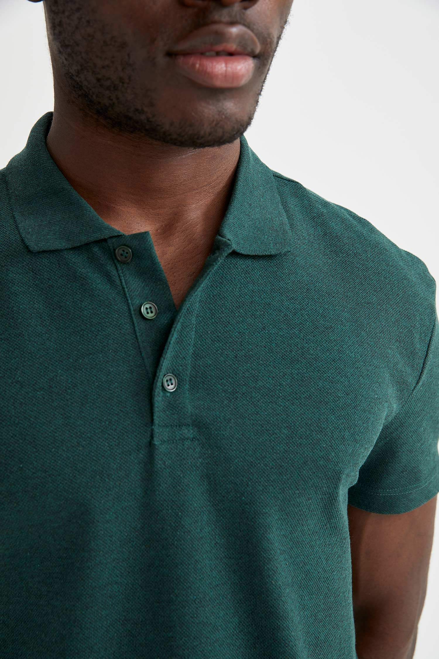 Regular Fit Polo Yaka Basic Kısa Kollu 2'li Tişört