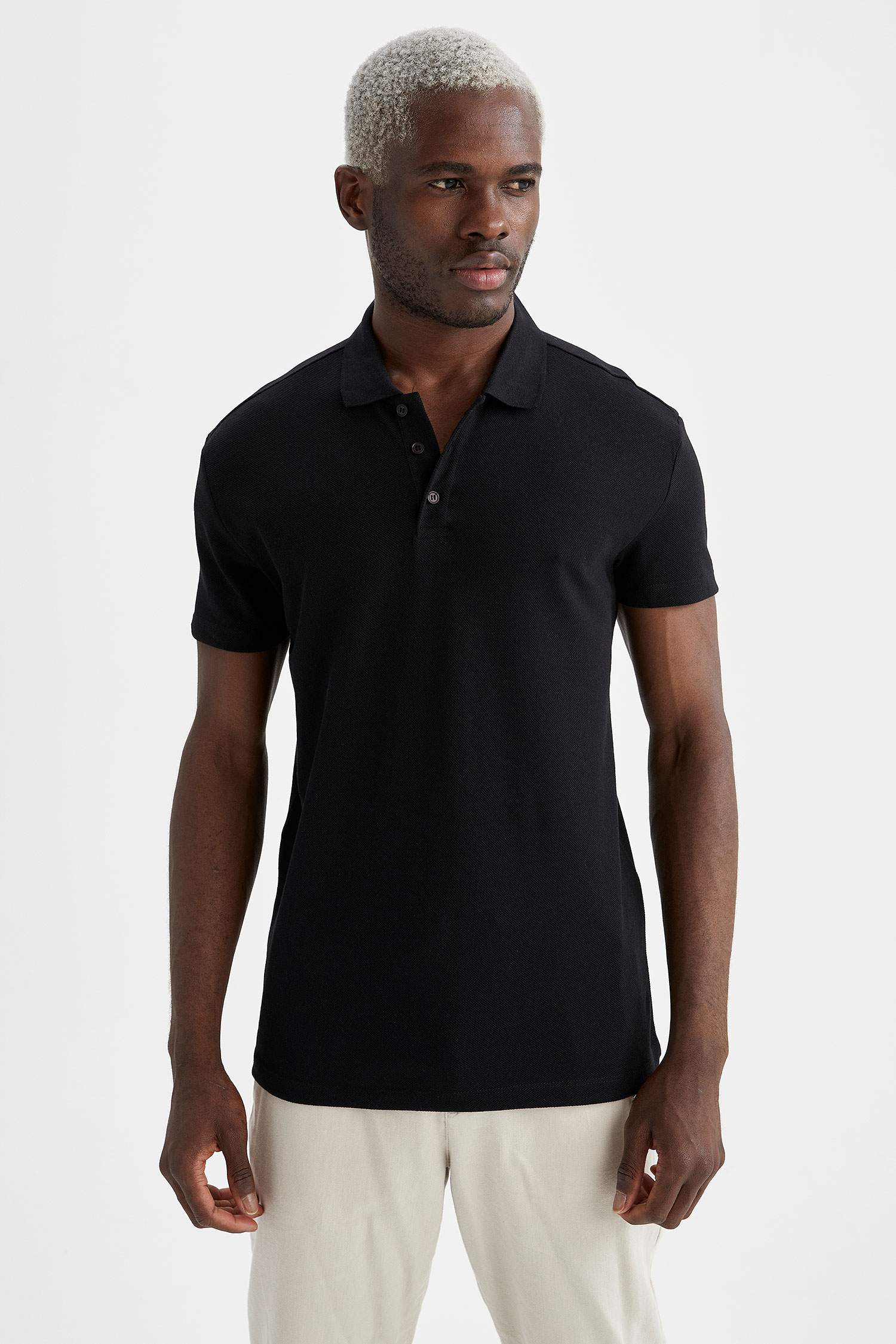 Regular Fit Polo Yaka Basic Kısa Kollu 2'li Tişört