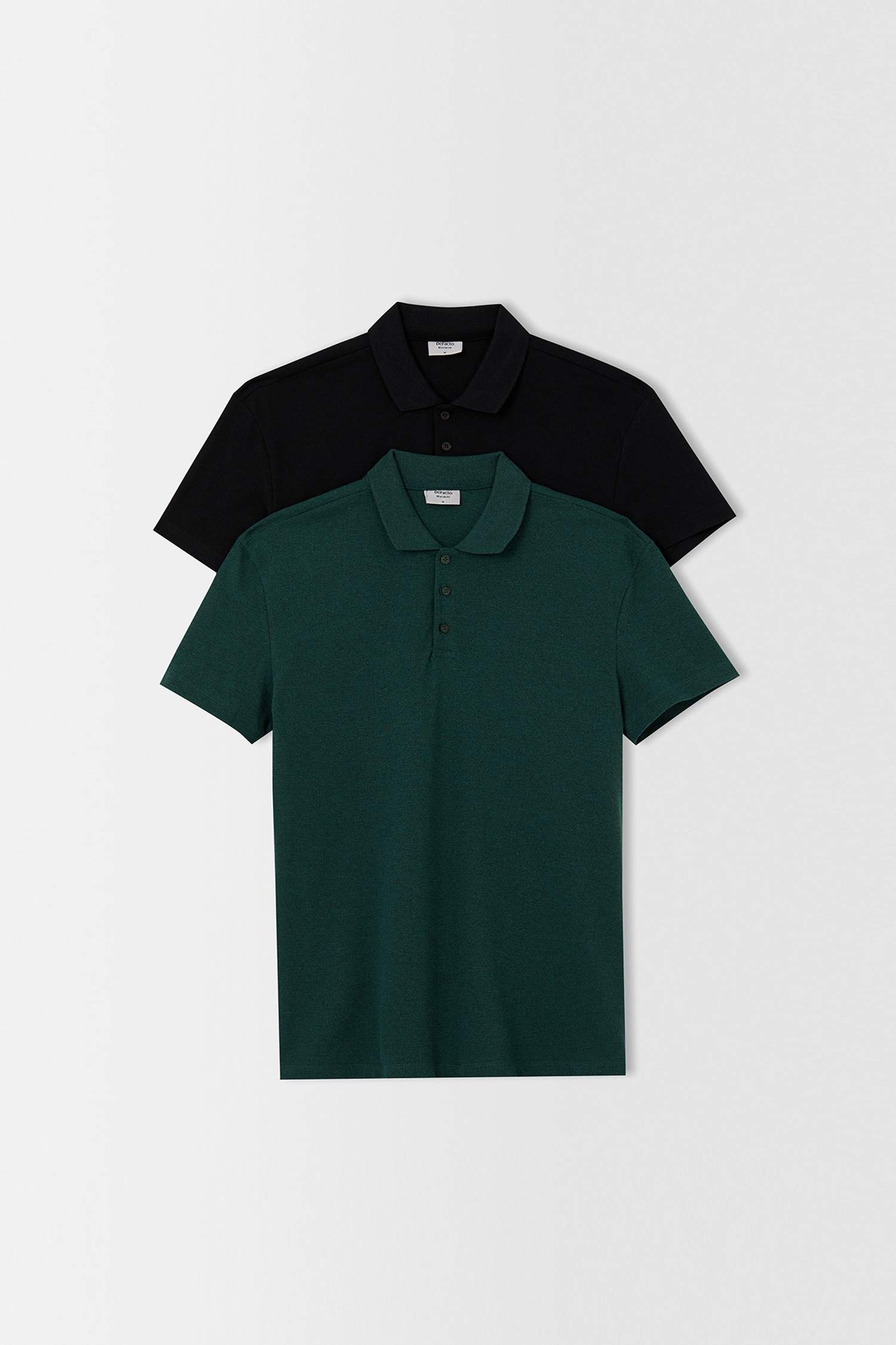 Regular Fit Polo Yaka Basic Kısa Kollu 2'li Tişört