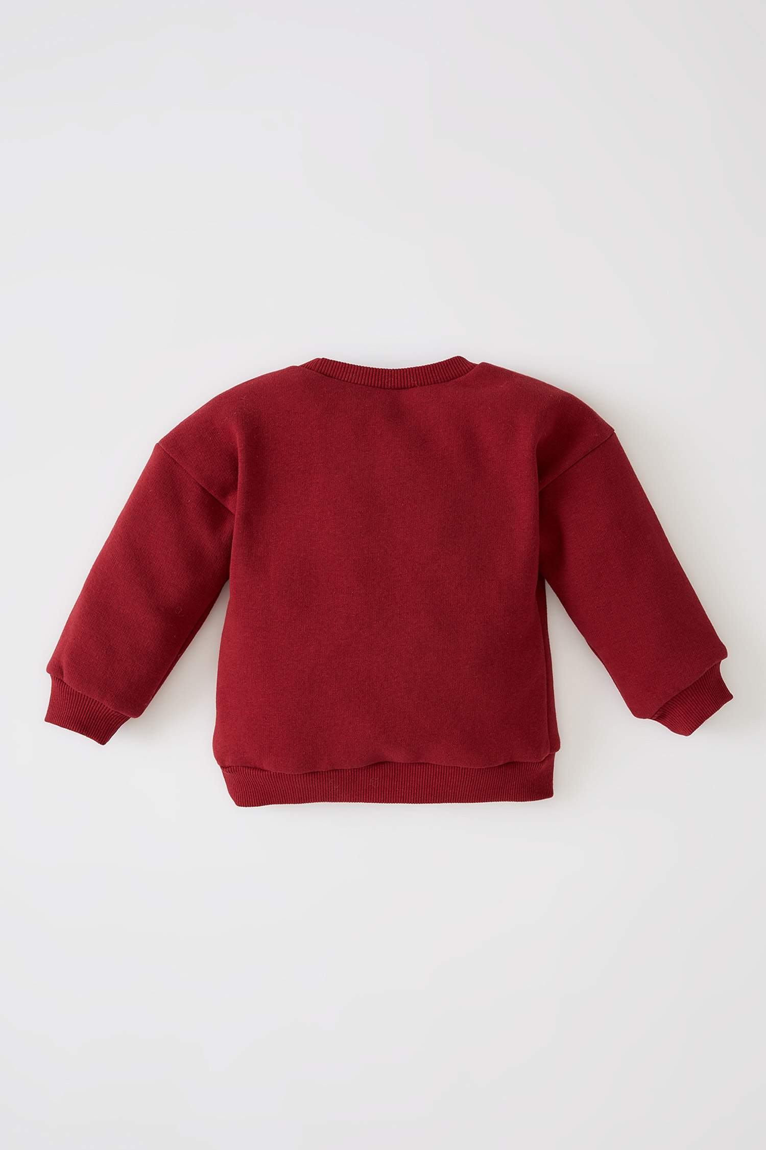 Kız Bebek Regular Fit Yıldız Baskılı İçi Yumuşak Tüylü Sweatshirt