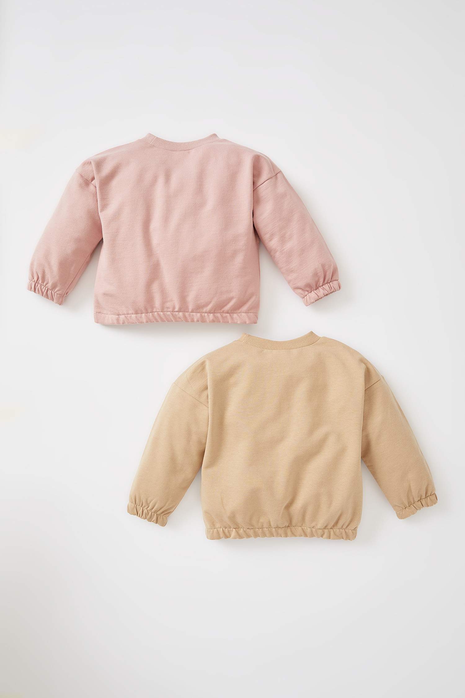 Kız Bebek Regular Fit Bisiklet Yaka 2'li Sweatshirt