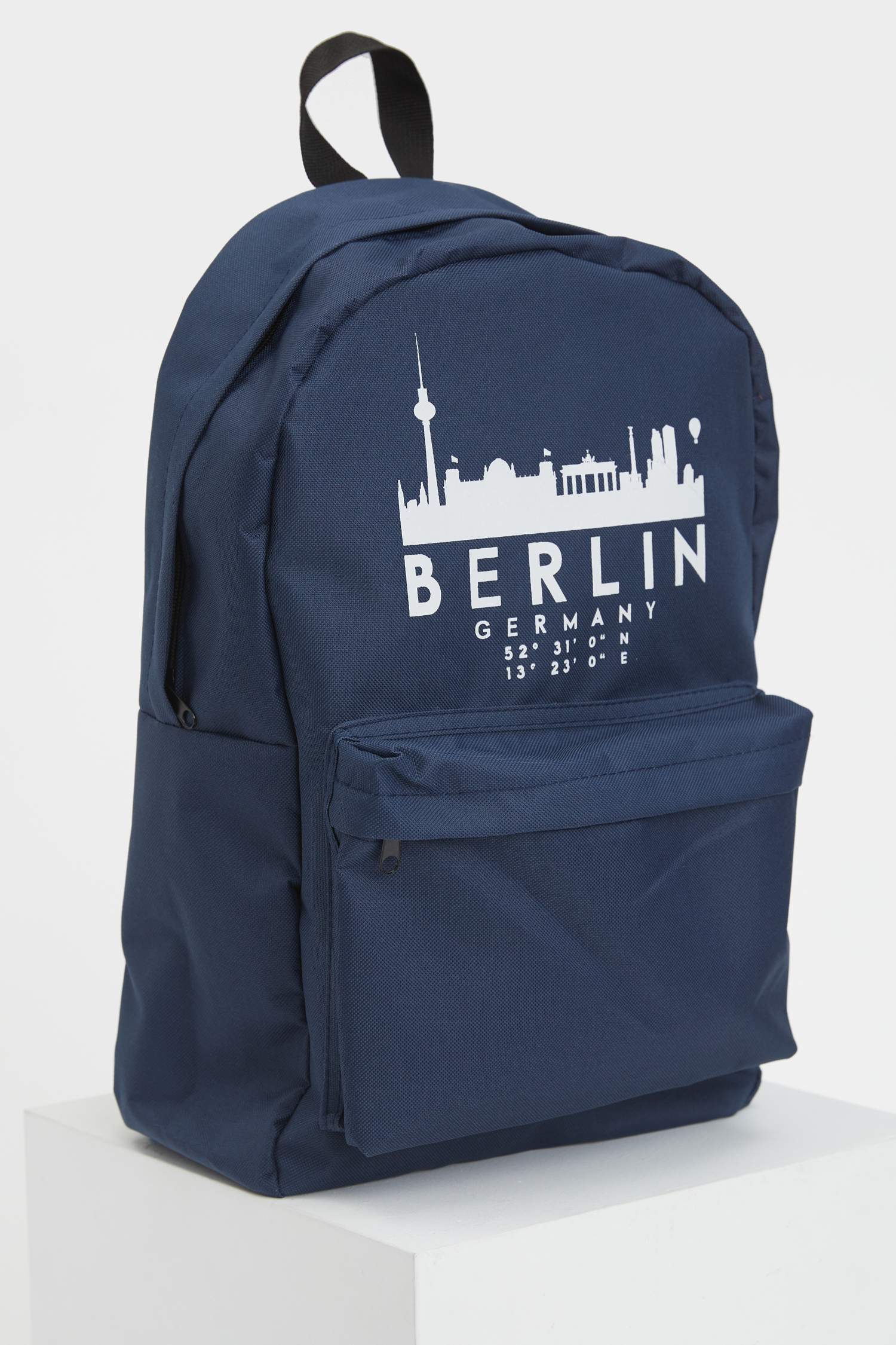 Berlin Baskılı Laptop Bölmeli Sırt Çantası