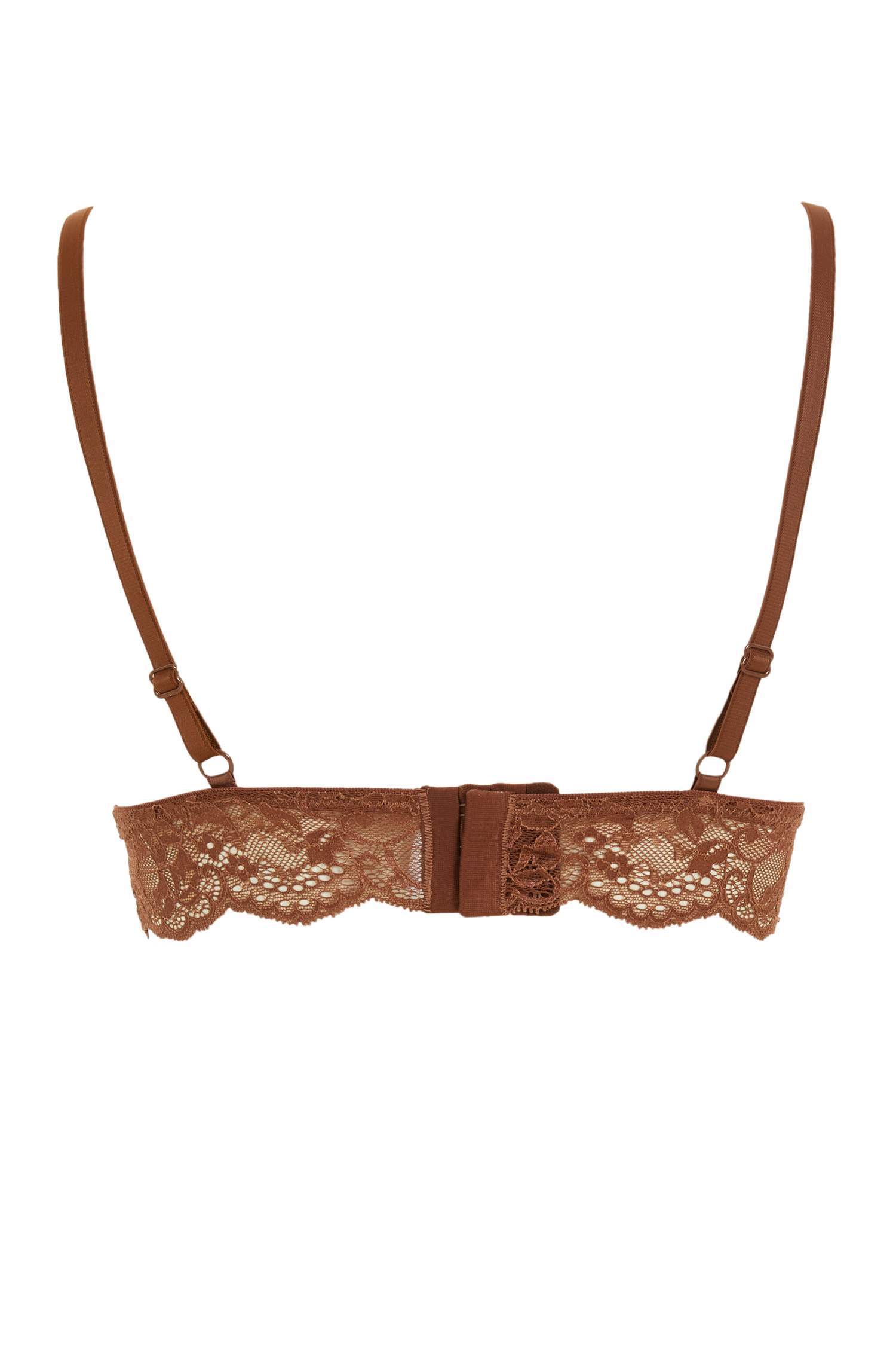Dantelli İp Detaylı Ayarlanabilir Triangle Bralet