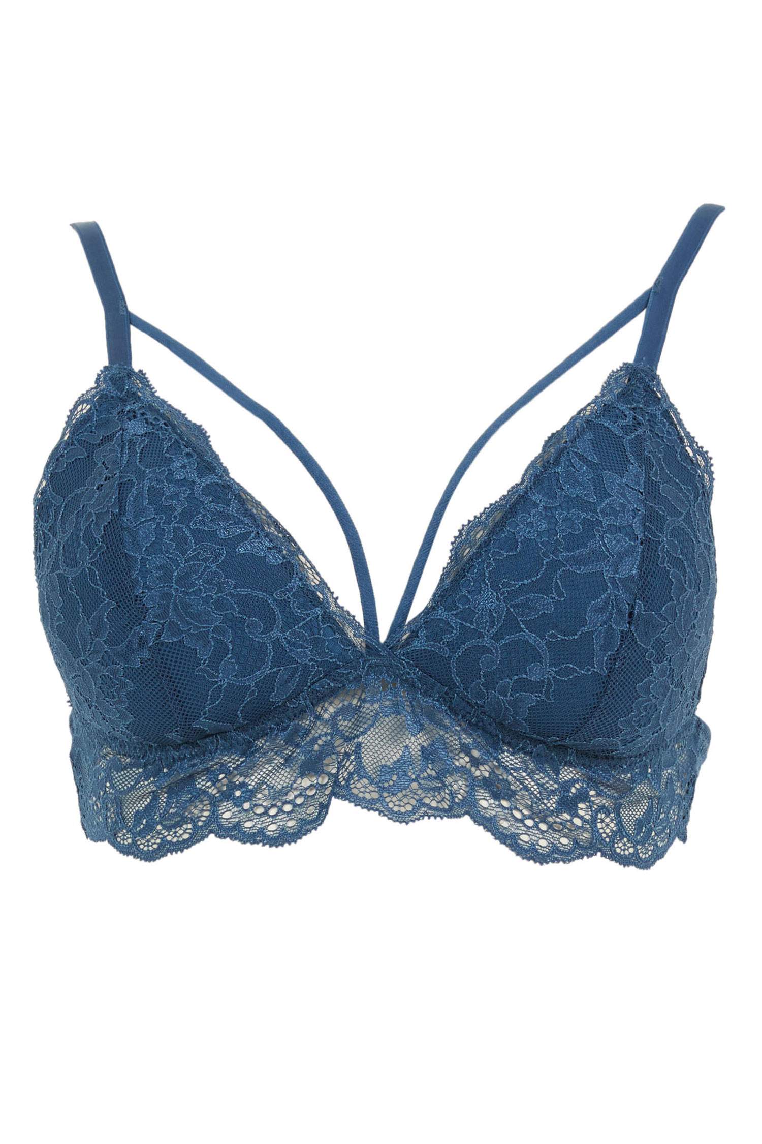 Dantelli İp Detaylı Ayarlanabilir Triangle Bralet
