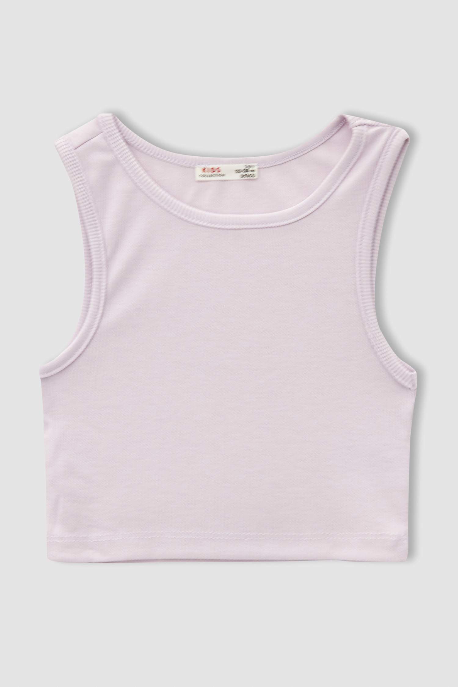 Kız Çocuk Basic Esnek Dokulu 2'li Crop Atlet