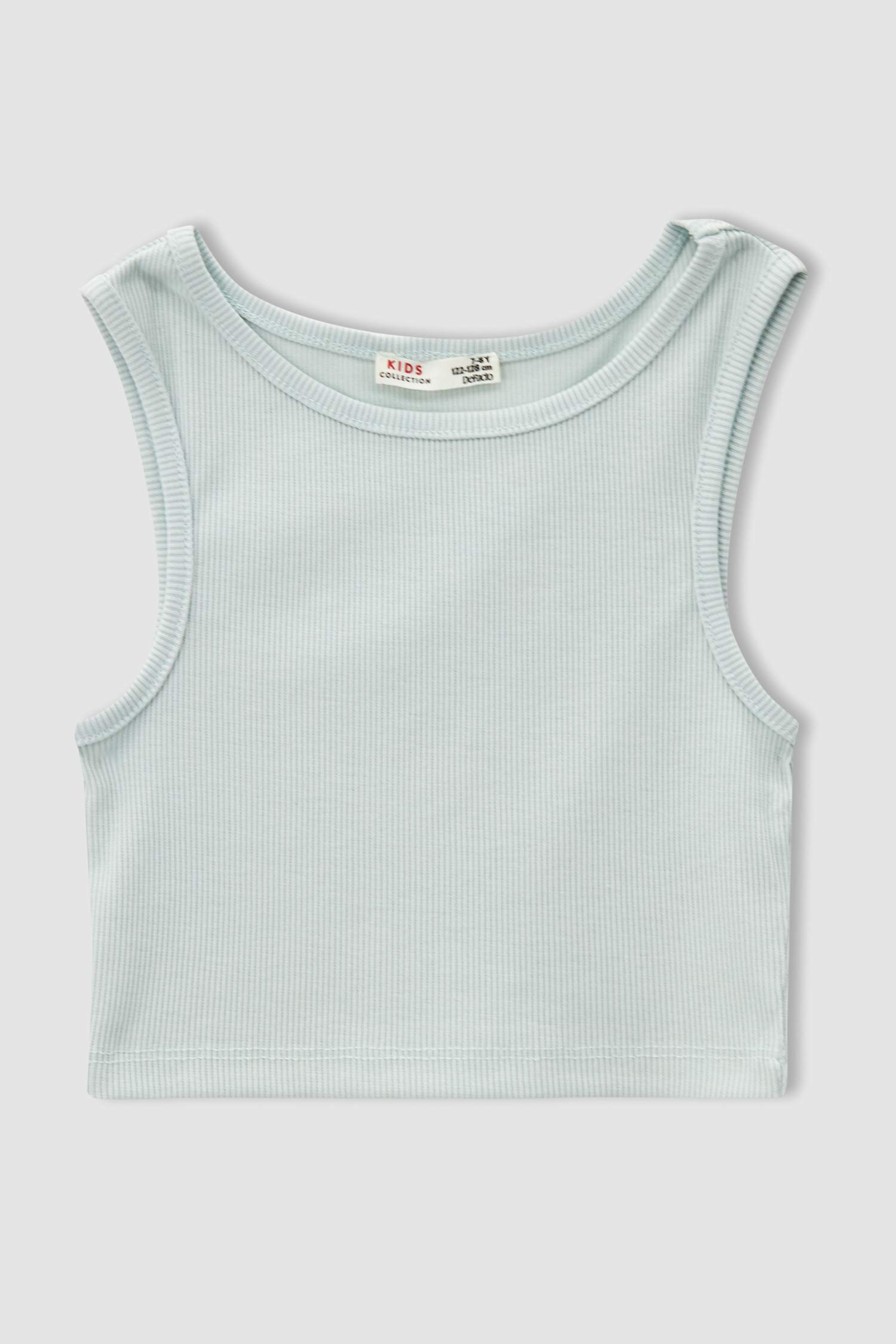 Kız Çocuk Basic Esnek Dokulu 2'li Crop Atlet