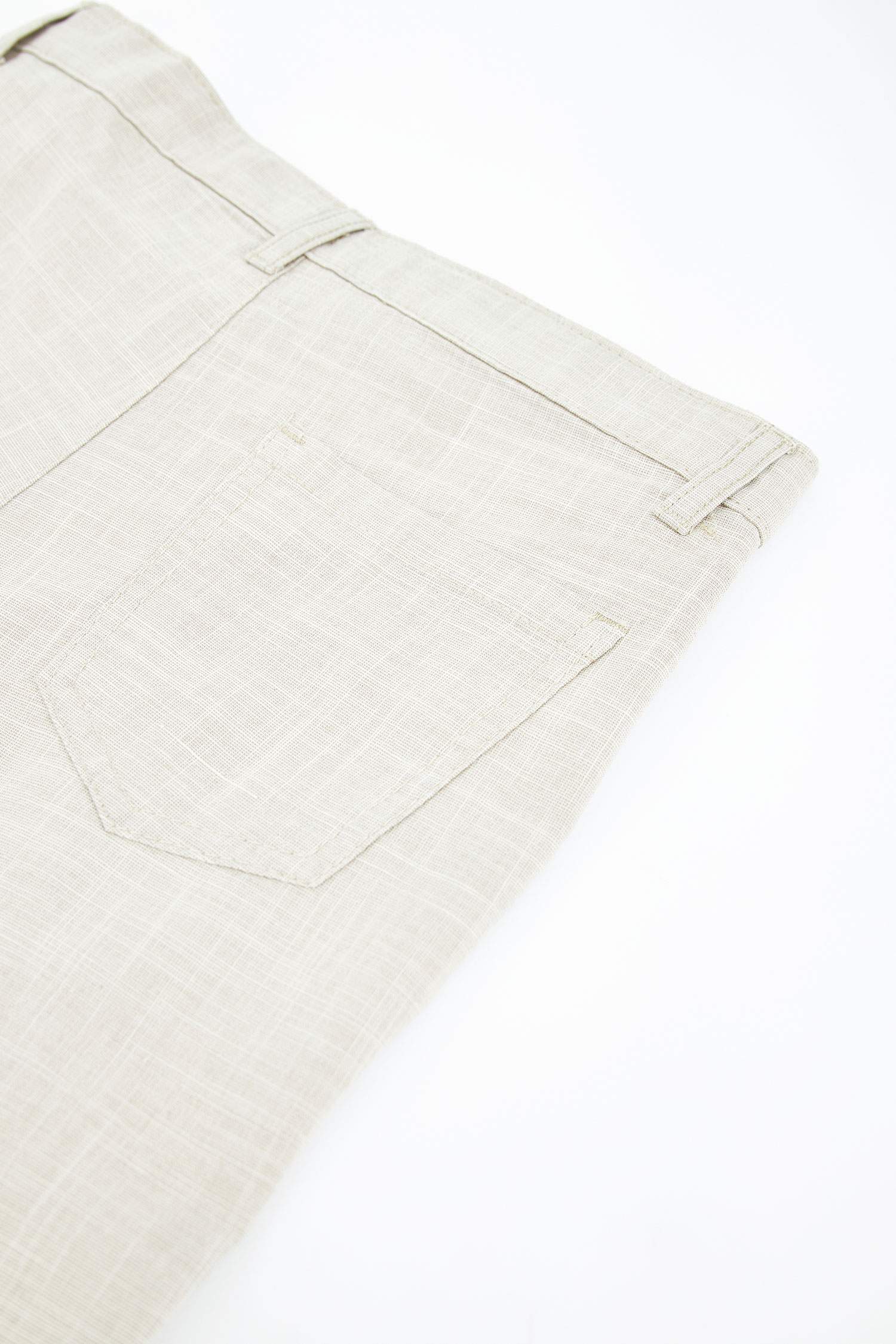 Erkek Çocuk Regular Fit Keten Görünümlü Bermuda Şort